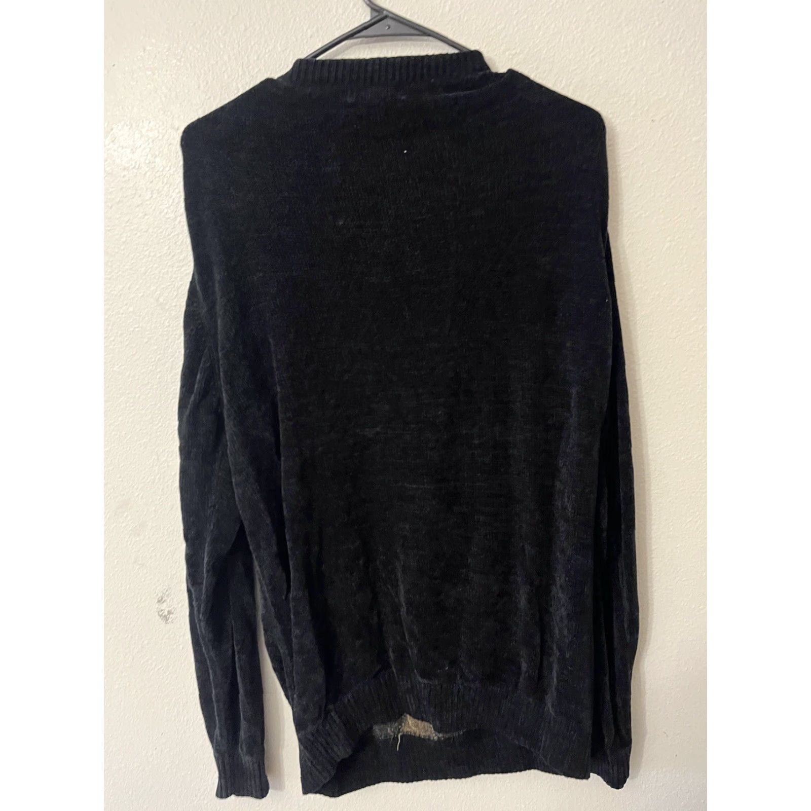 Dockers VINTAGE Dockers Mens XLT Black Velour Argyle Sweater Pullover Big & Tall XLT Black Mens Pullover Argyle Velour Sweater Size US XL / EU 56 / 4 - 2 Thumbnail