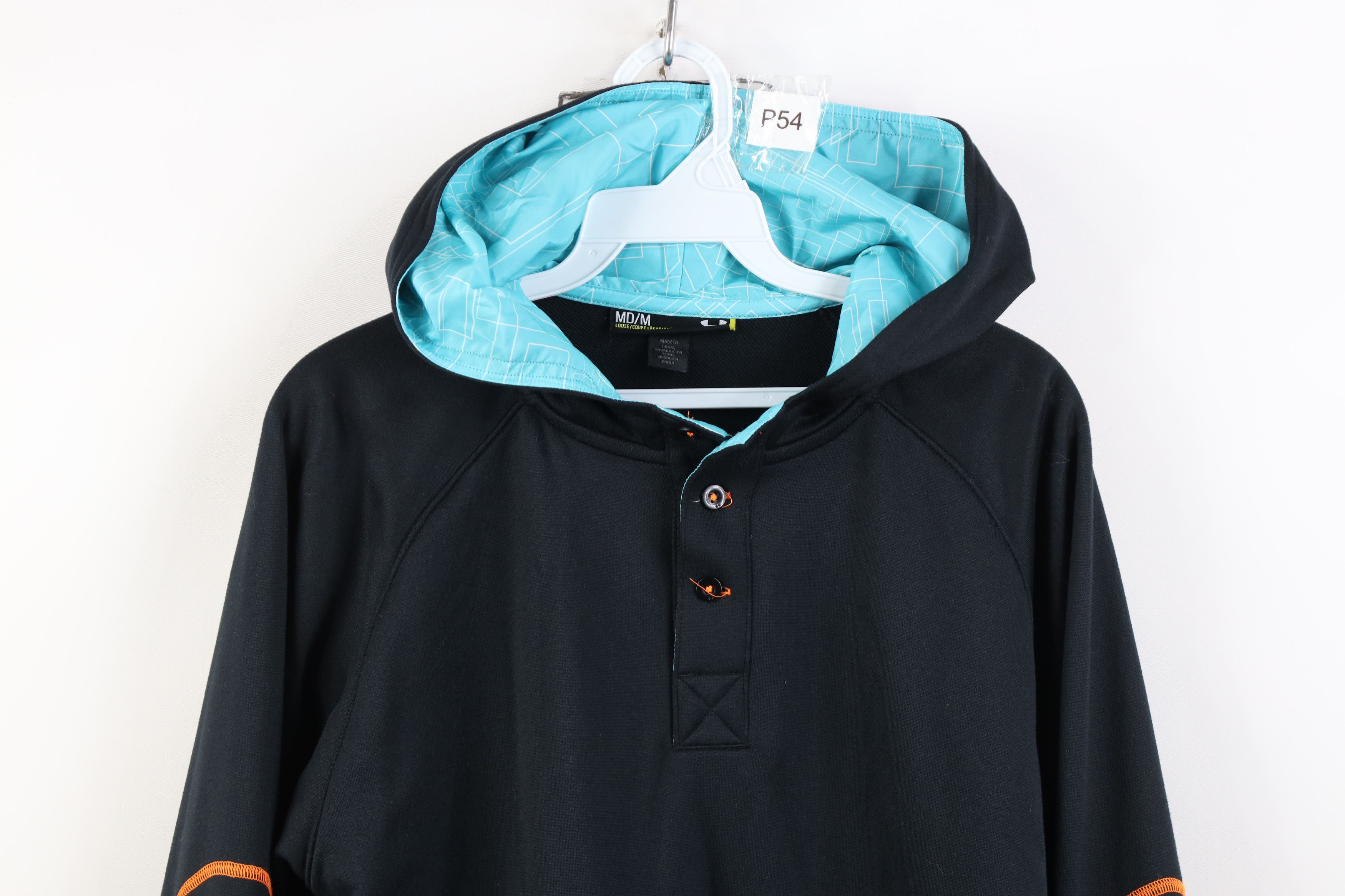 Under Armour Under Armour Loose Fit Henley Hoodie Sweatshirt Black Size US M / EU 48-50 / 2 - 2 Thumbnail