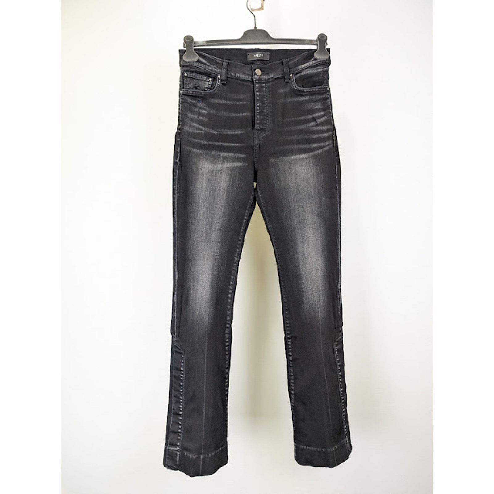 Amiri Amiri Cherub Print Jeans in Aged Black | Grailed