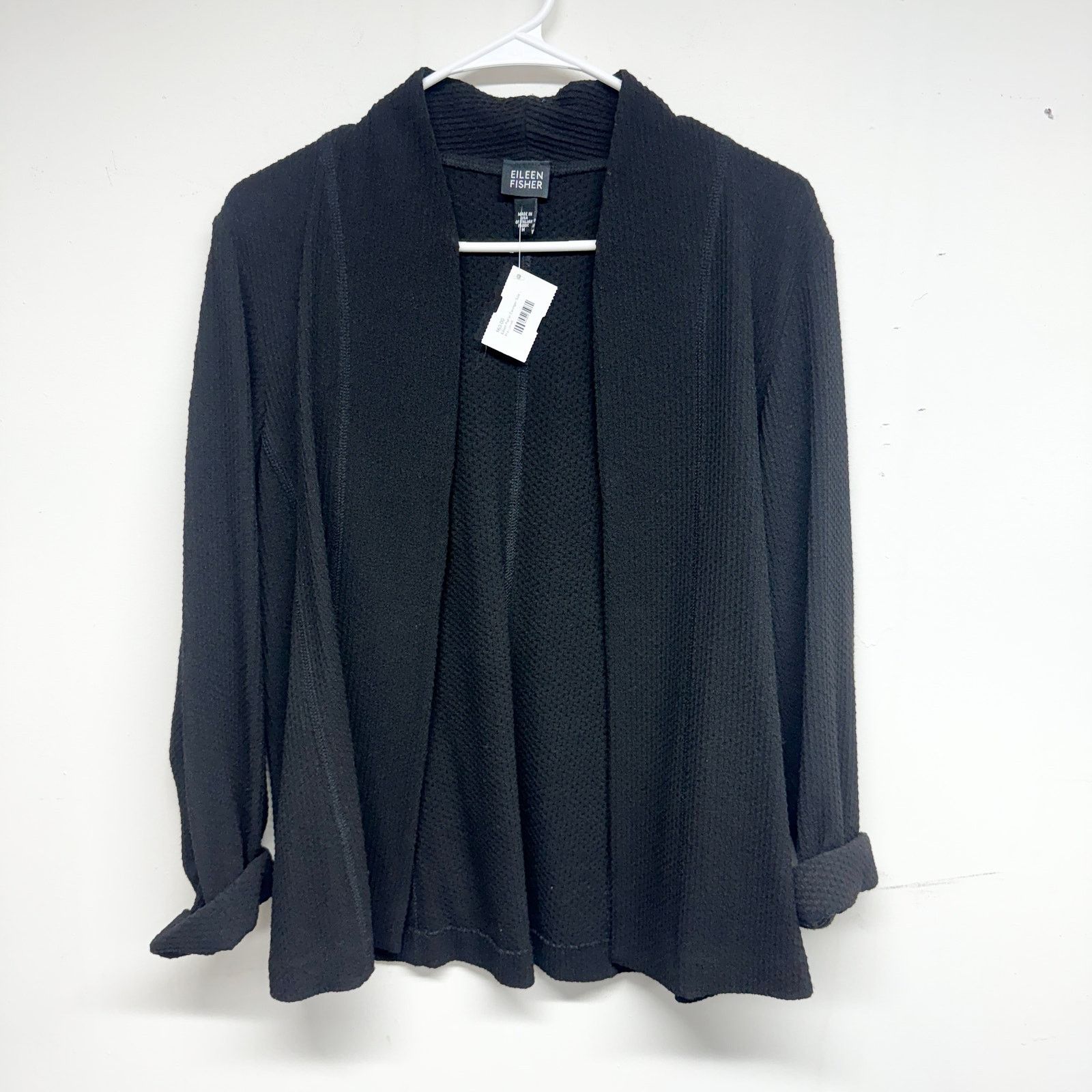 Eileen Fisher Eileen Fisher Knit Jacket Black- Brown Cotton Blend Medium Size M / US 6-8 / IT 42-44 - 1 Thumbnail