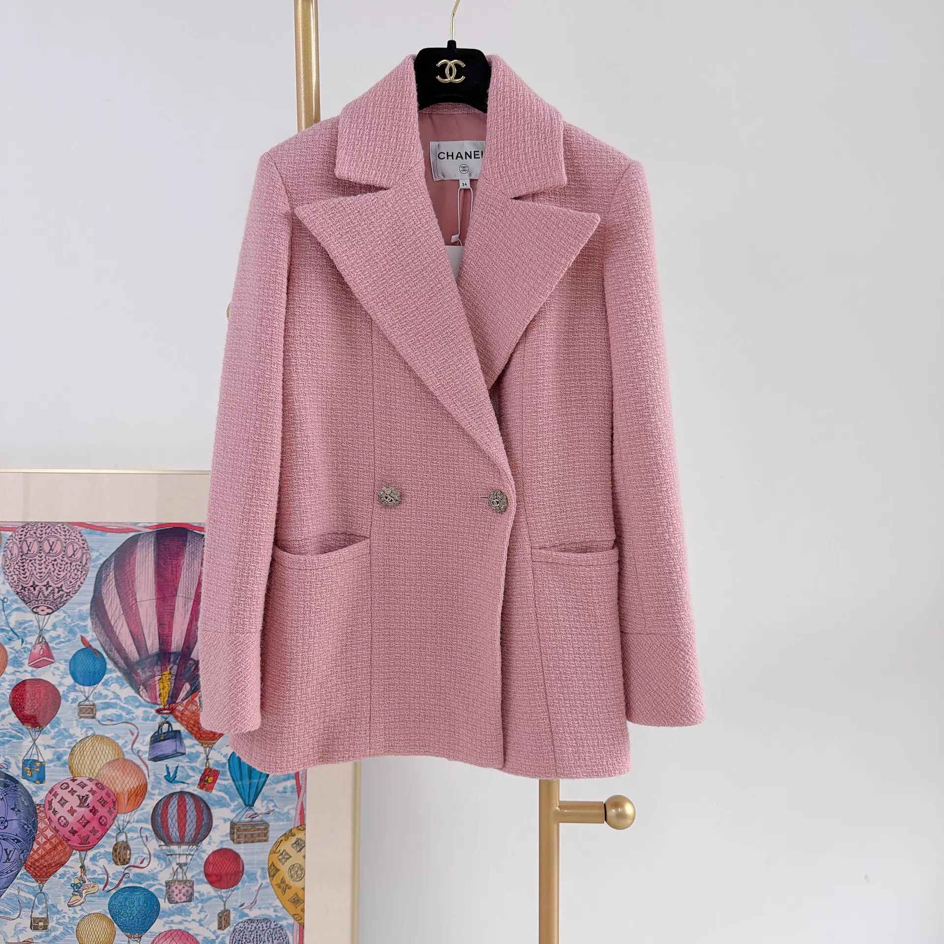Chanel Chanel Misty Pink Tweed Jacket Women's 34 Size XS / US 0-2 / IT 36-38 - 3 Thumbnail