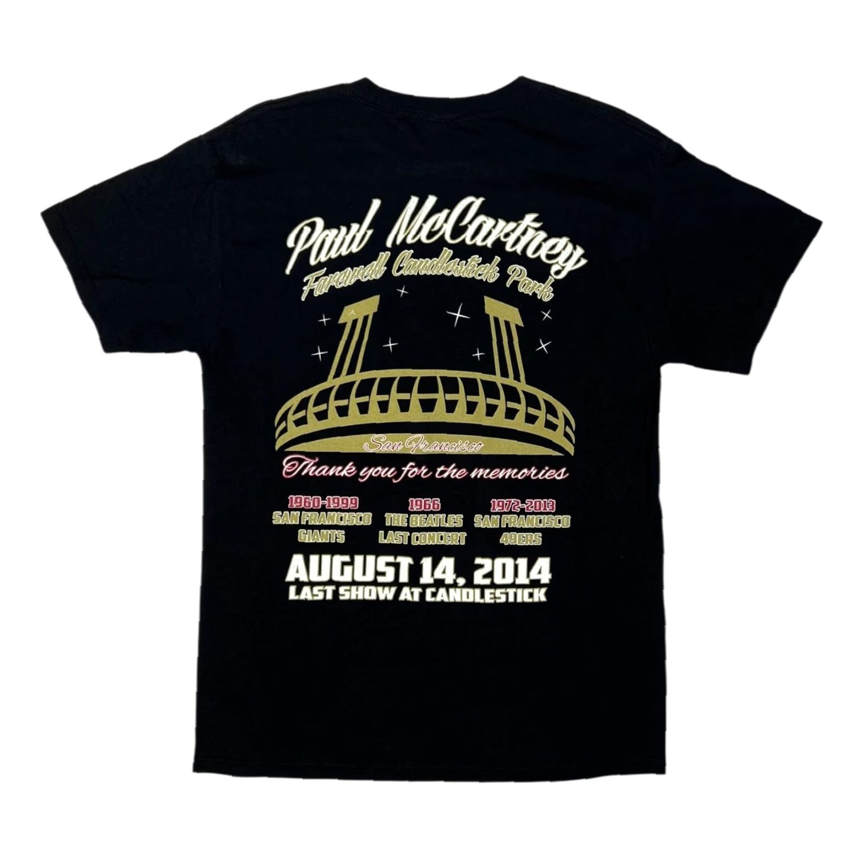 Vintage VINTAGE Paul McCartney T-Shirt Mens Medium Black Out There 2014 Tour Candlestick Park Size US M / EU 48-50 / 2 - 3 Thumbnail
