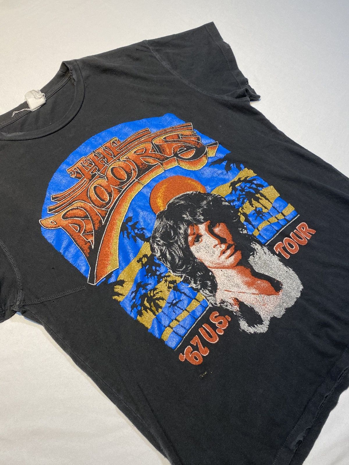 Band Tees Vintage Thrashed The Doors Graphic Band Tee Size US M / EU 48-50 / 2 - 1 Thumbnail