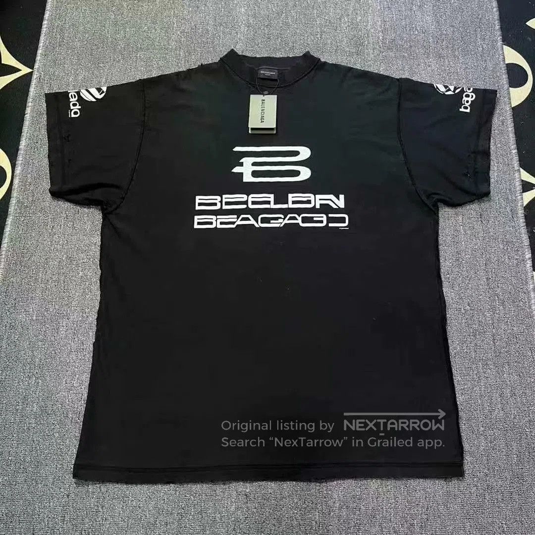 Balenciaga black balenciaga ai logo short sleeve t-shirt. Size US L / EU 52-54 / 3 - 1 Thumbnail
