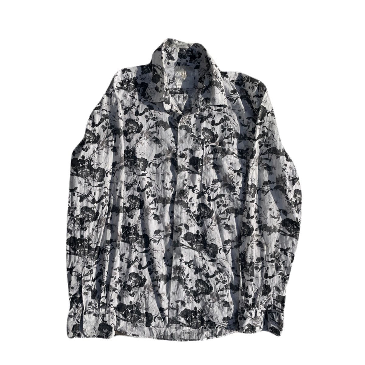 If Six Was Nine 2000s Japanese archive Vkei Floral Slim-fit Shirts Y2K Size US S / EU 44-46 / 1 - 2 Thumbnail