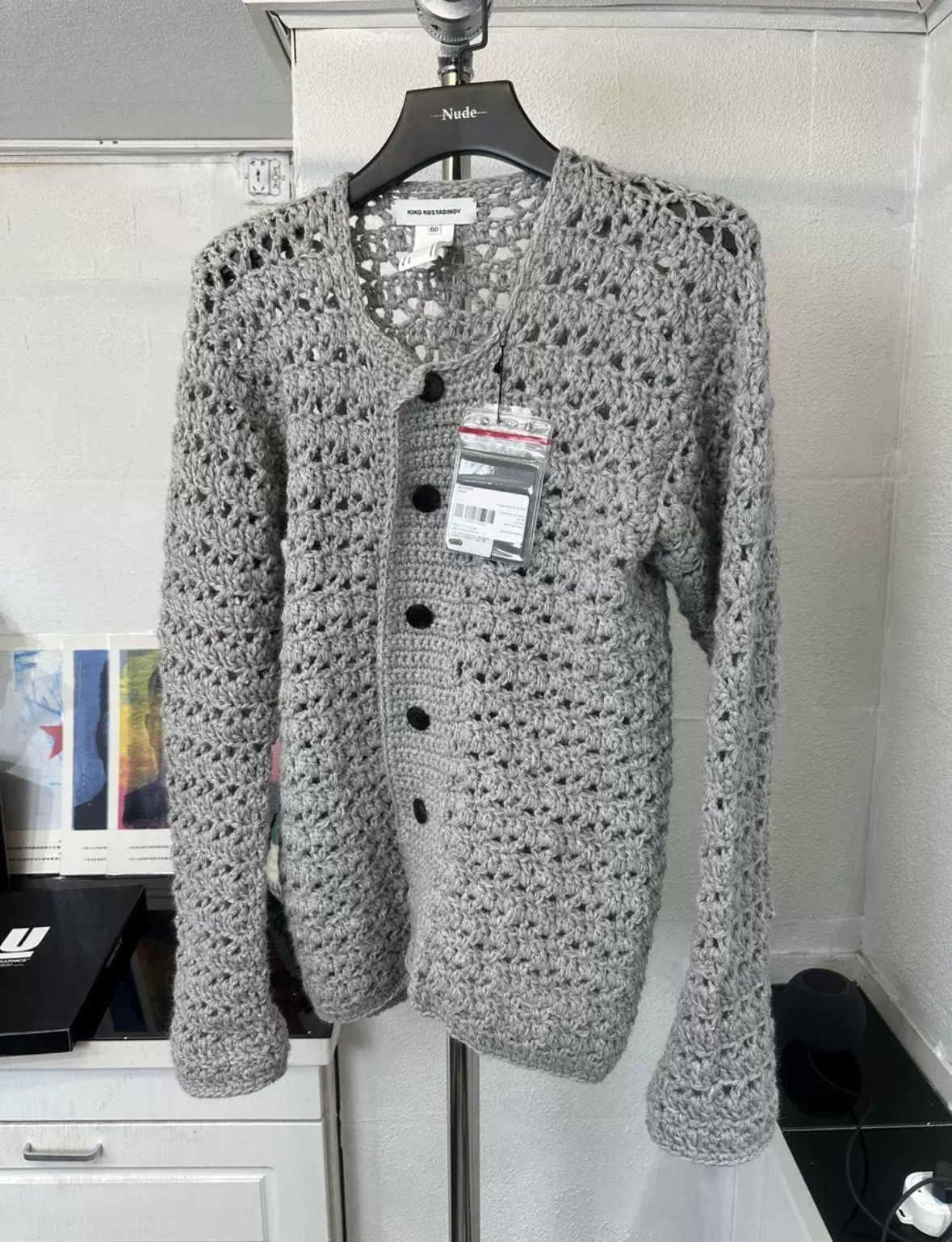 Kiko kostadinov knitting cardigan