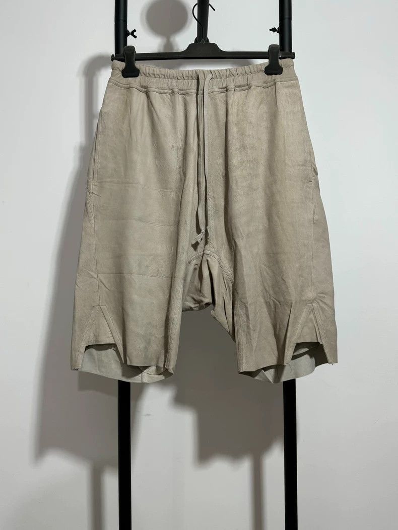Rick Owens Rick Owens Leather Shorts Size 50-2506 Size US 44 / EU 60 - 1 Thumbnail