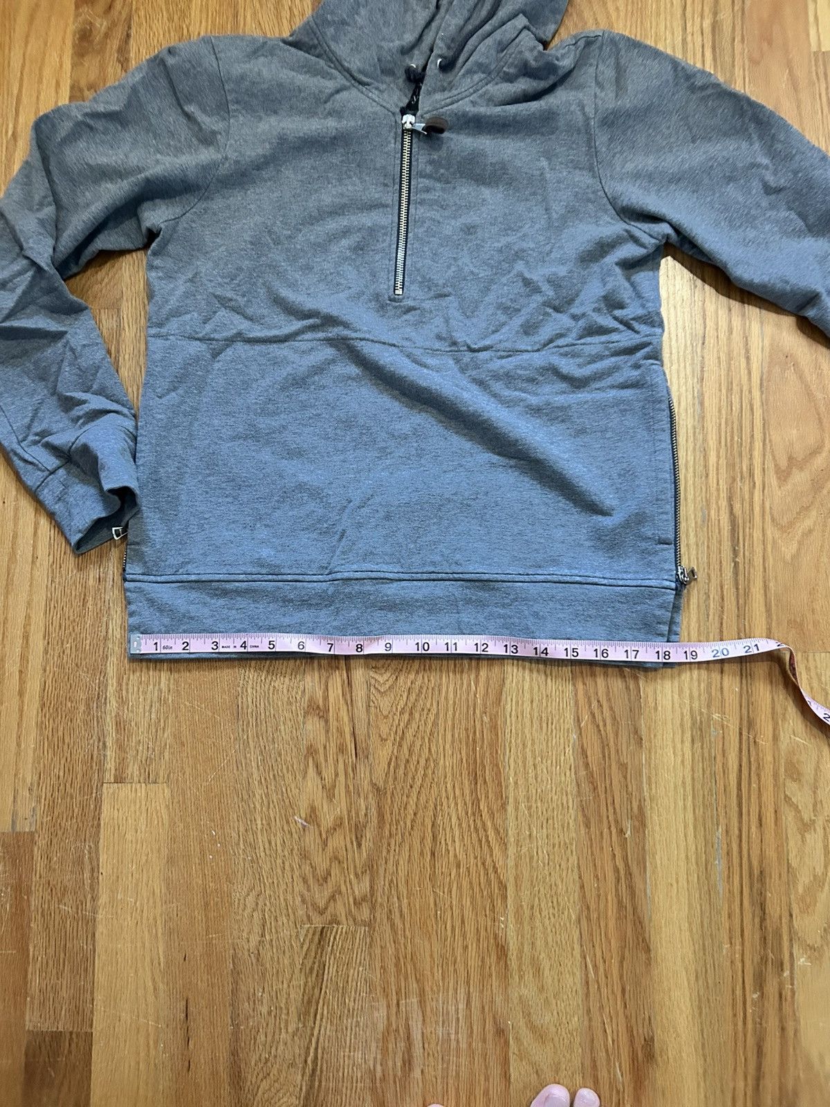 Eleventy Eleventy Gray Quarter Zip Sweatshirt With Side Zips Size US S / EU 44-46 / 1 - 8 Thumbnail