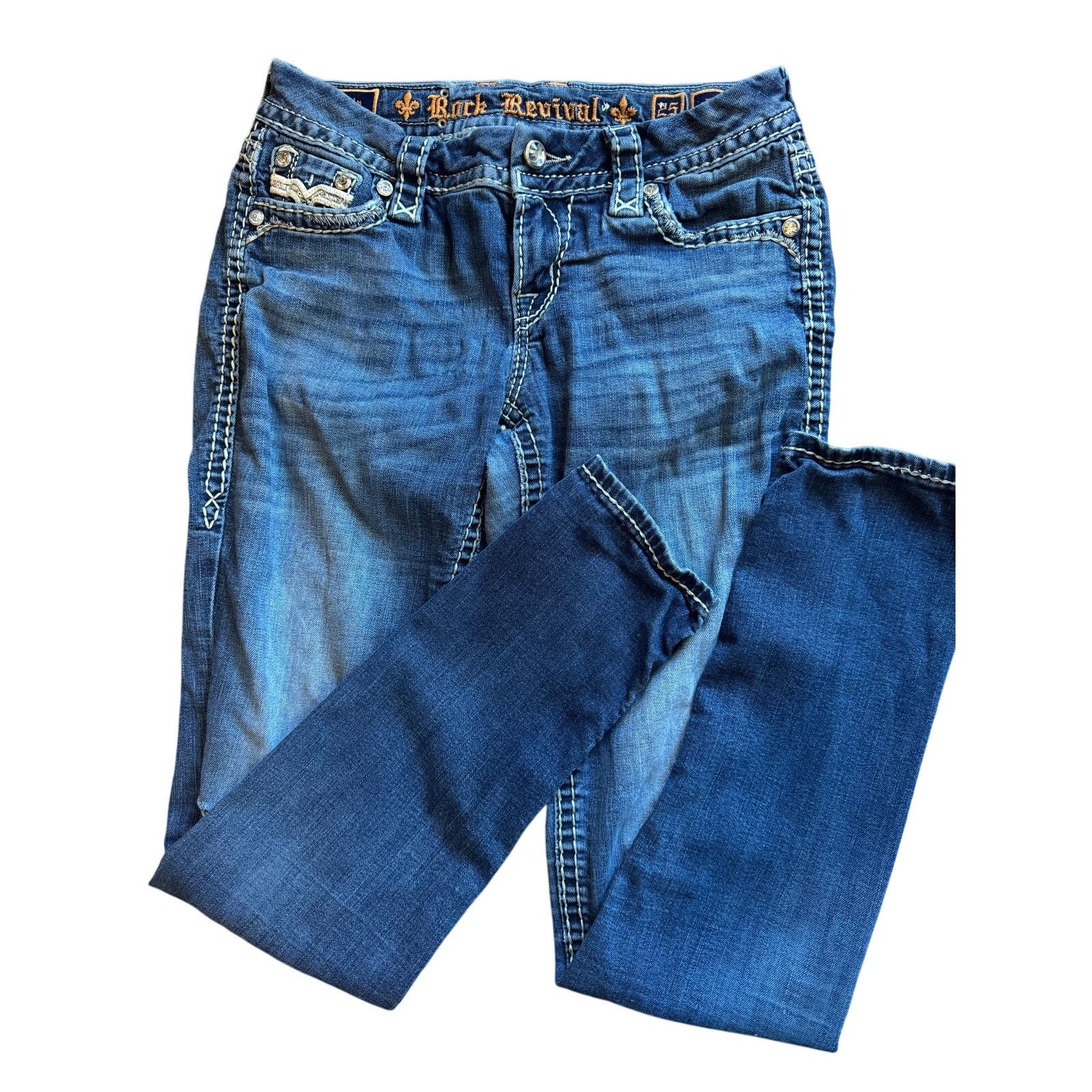 Rock Revival Rock Revival Willa Easy Skinny Jeans Size 25" / US 0 / IT 36 - 6 Thumbnail