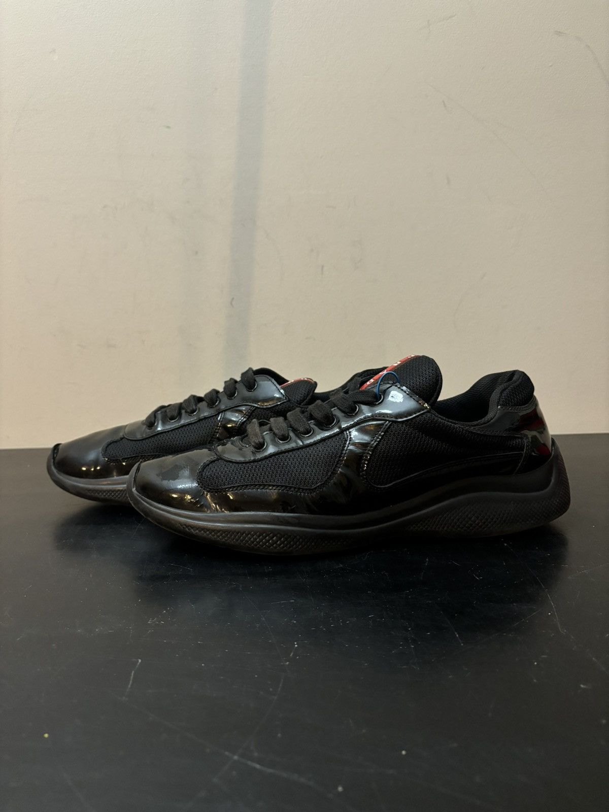 Prada America’s Cup Patent Leather Black