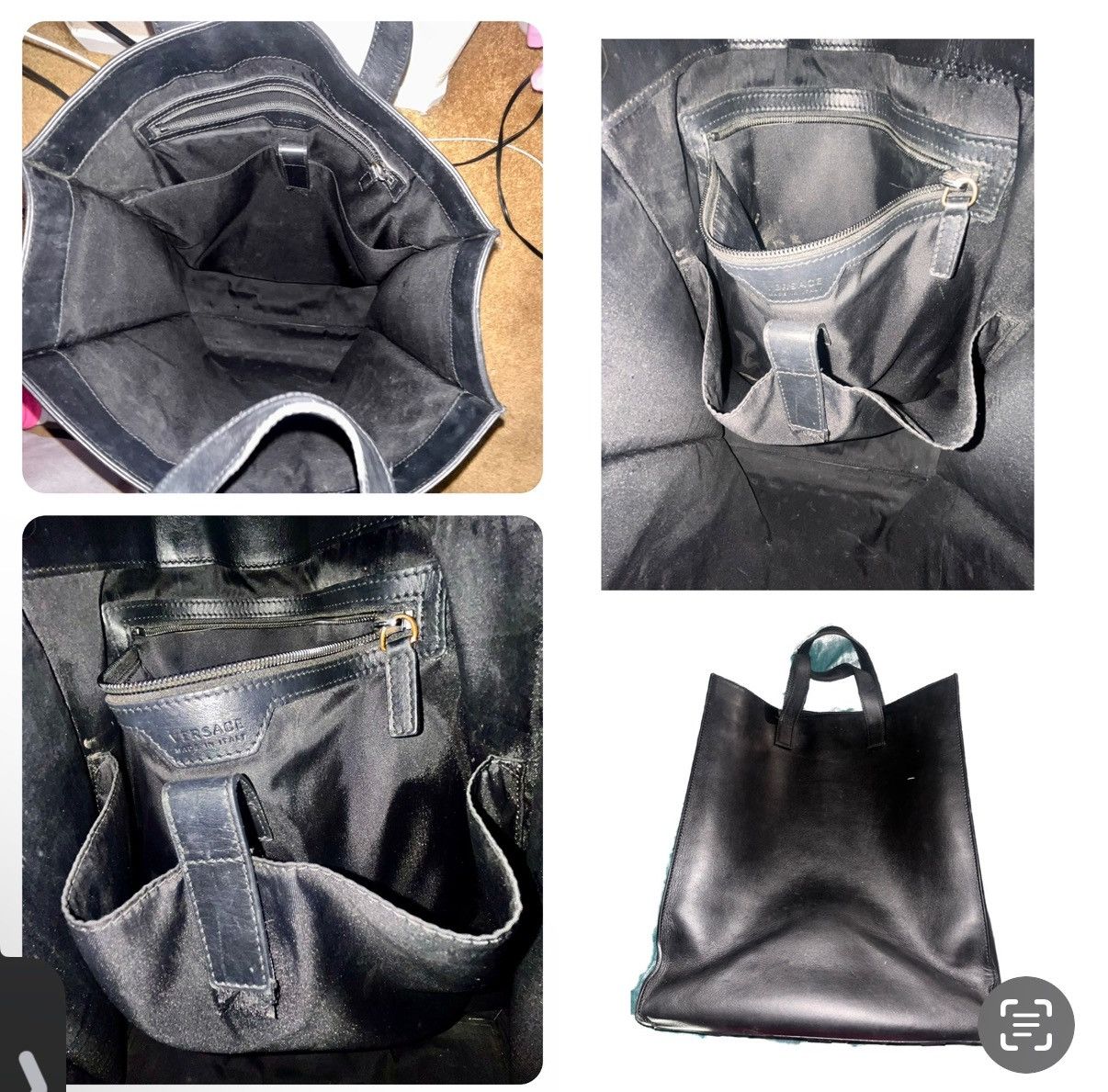 Versace VERSACE Medusa Stud leather tote bag LRG 2 Handled Purse Size ONE SIZE - 5 Thumbnail