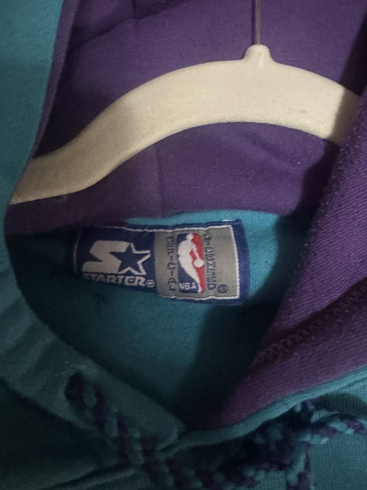 NBA 90S Charlotte Hornets Big Logo Hoodie Vintage Size US M / EU 48-50 / 2 - 11 Thumbnail