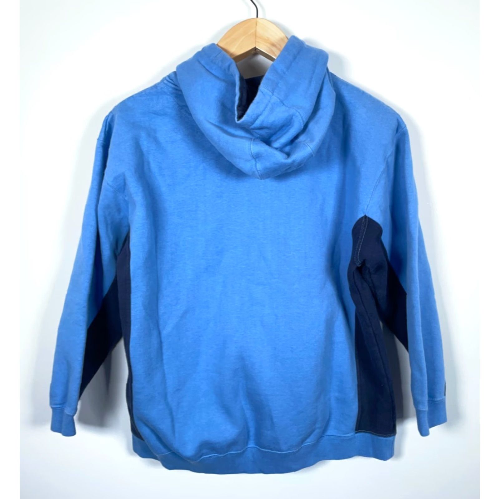 Vintage VINTAGE Top Heavy Hoodie Pullover Men M Blue Paneled Crew Neck Drawstring Heavyweight 90s Punk Graphic Print Size US M / EU 48-50 / 2 - 2 Thumbnail