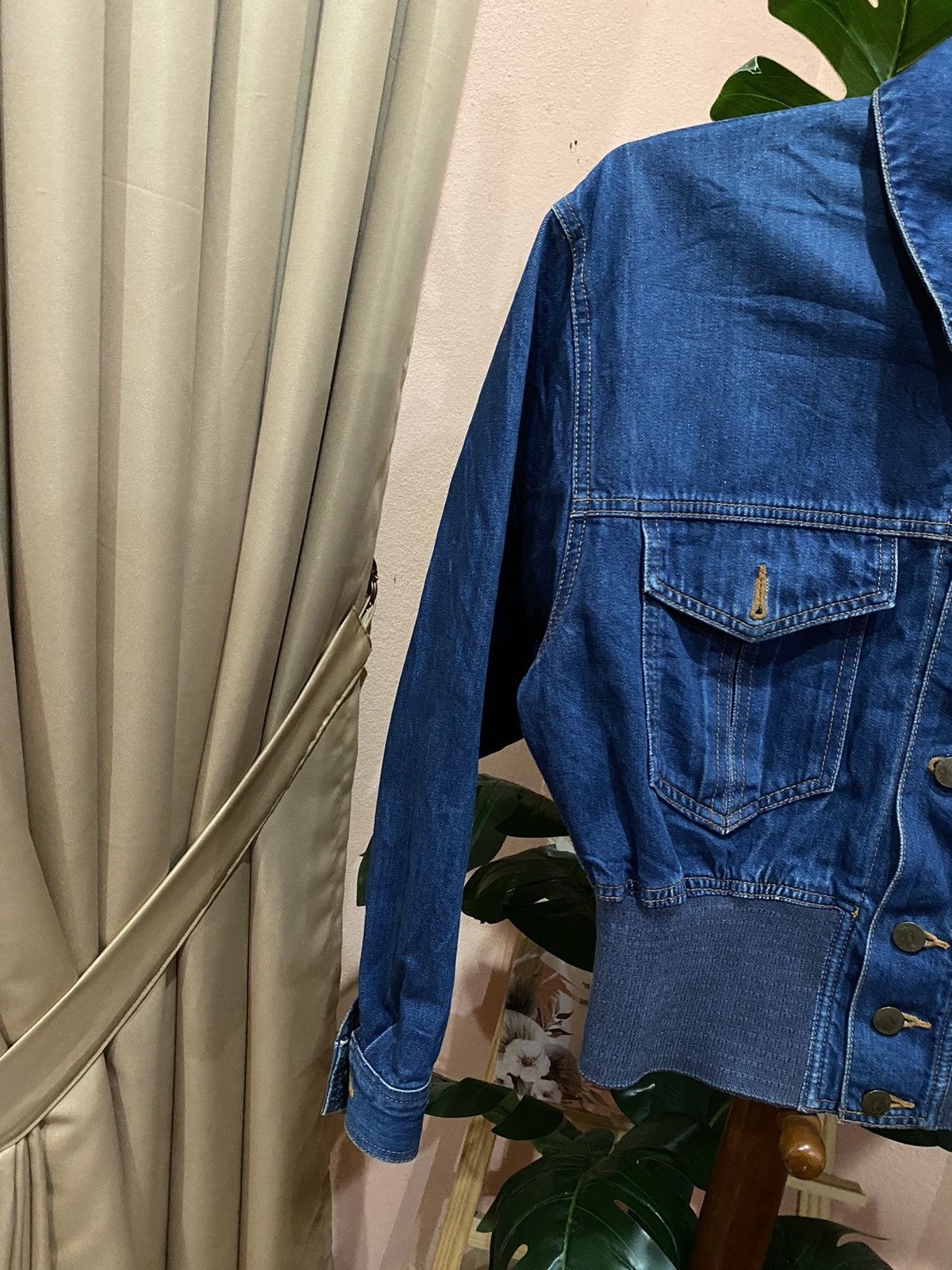 Trussardi VINTAGE TRUSSARDI DENIM CROP JACKET Size S / US 4 / IT 40 - 6 Thumbnail
