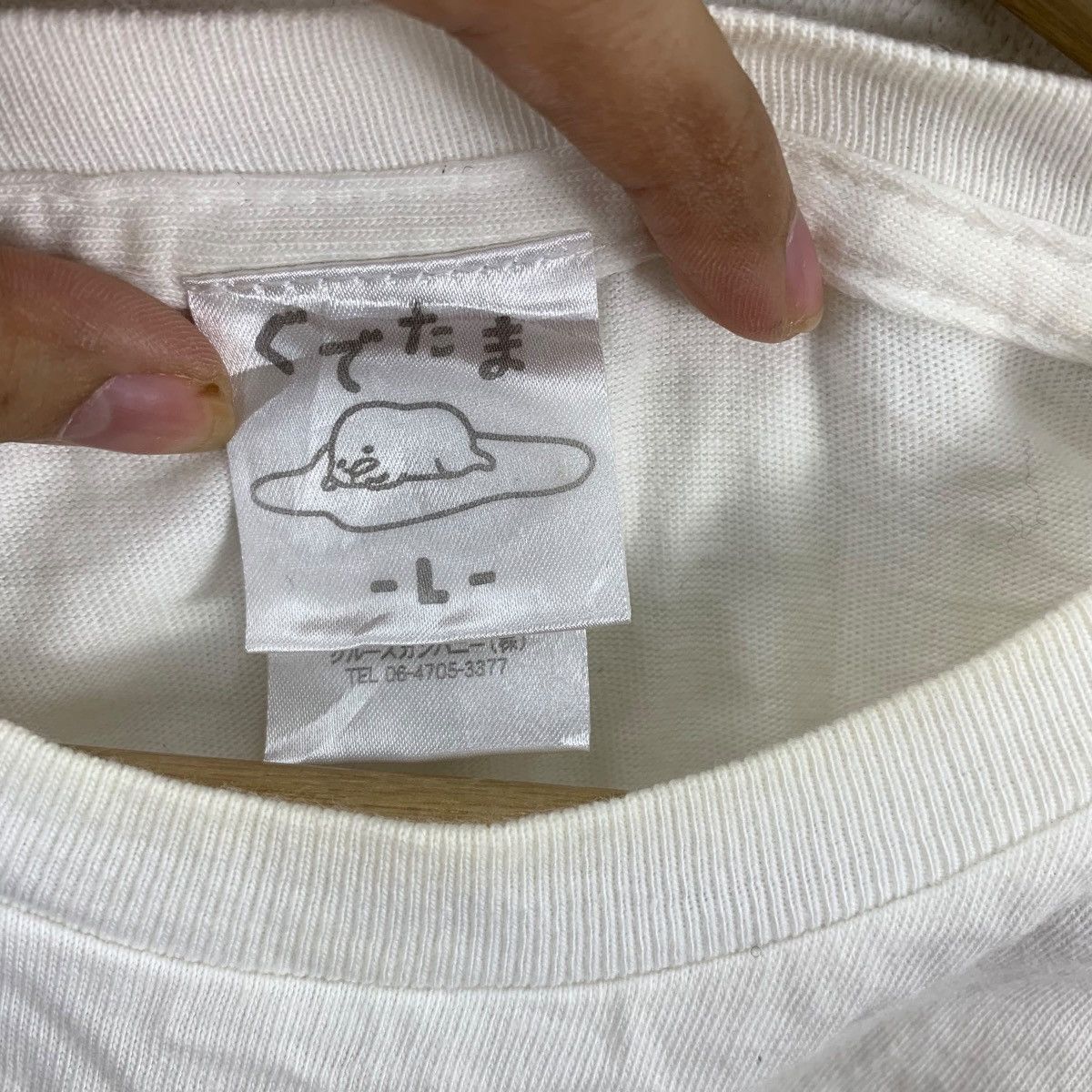 Vintage GUDETAMA AMY SANRIO Anthropomorphic Yolk Tee Shirt Top Size L / US 10 / IT 46 - 5 Thumbnail