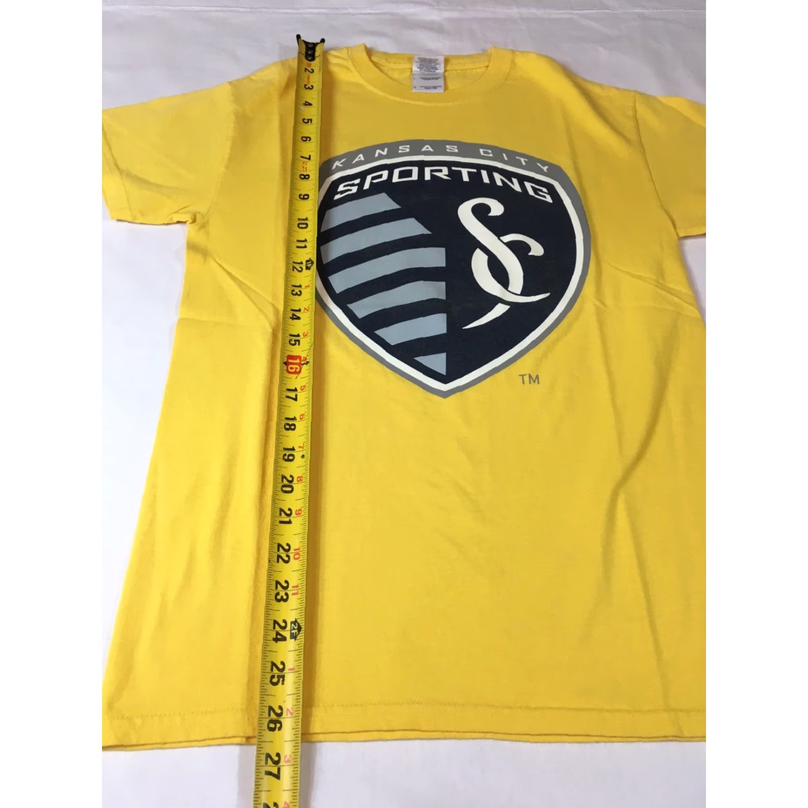 Gildan Sporting KC T Shirt Sz S Yellow Tee - Sprint Kansas City Mens Graphic Tee Short Sleeve Gildan T-Shirt Size US S / EU 44-46 / 1 - 5 Thumbnail