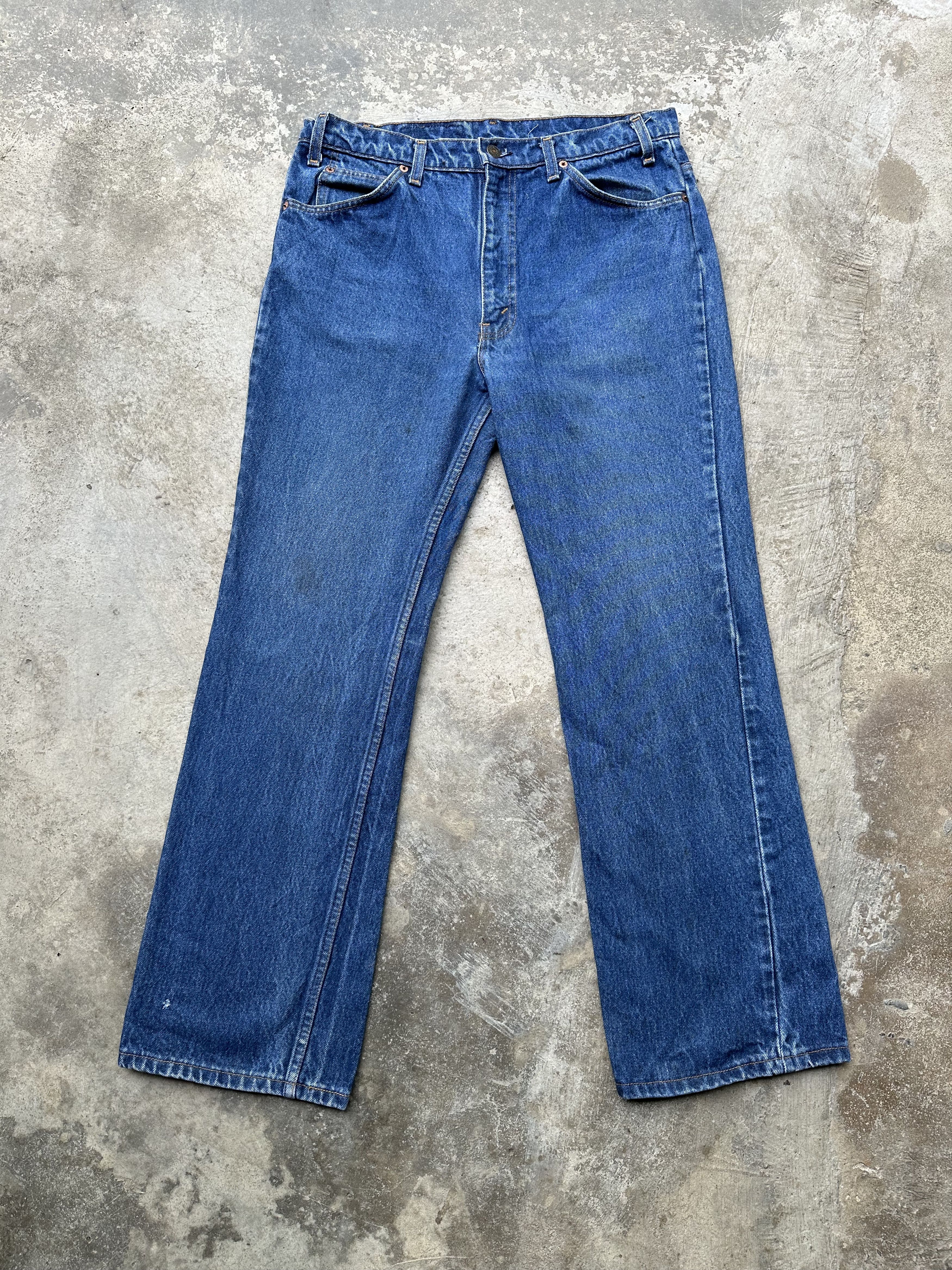 image of Vintage Levis 517 Scovill Zip Bootcut Flare Jeans, Men's (Size 34)