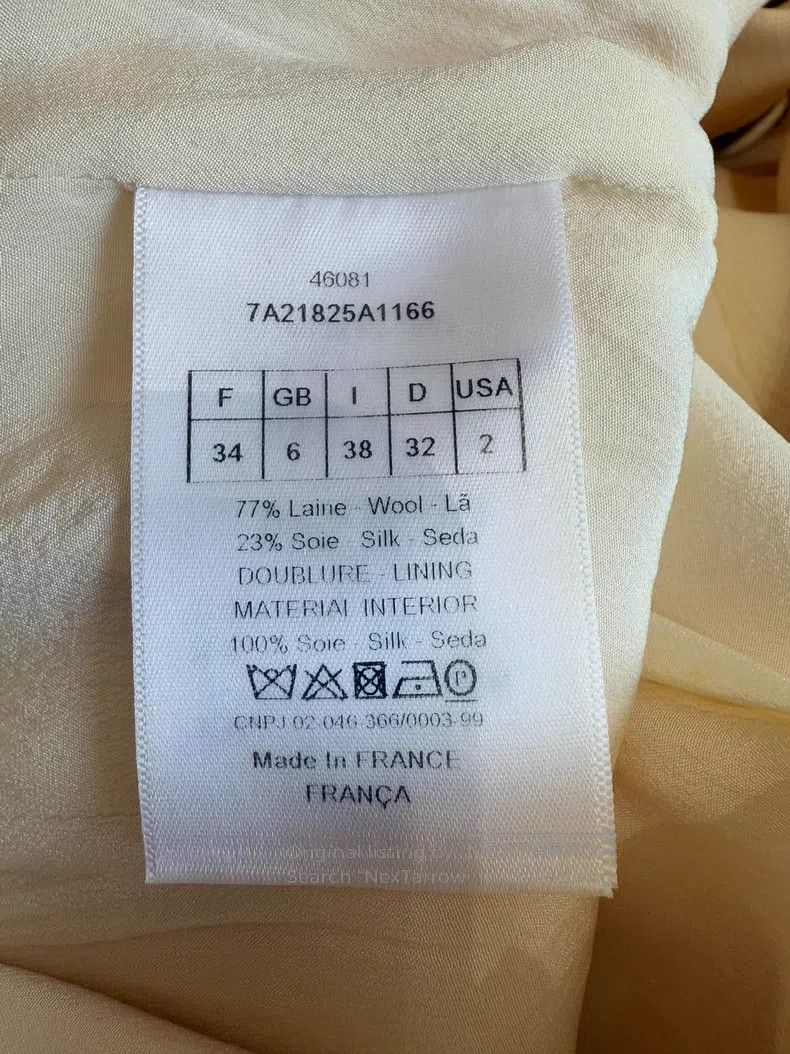 Dior Dior Beige double-breasted dress Size XXS / US 00 / IT 34 - 5 Thumbnail