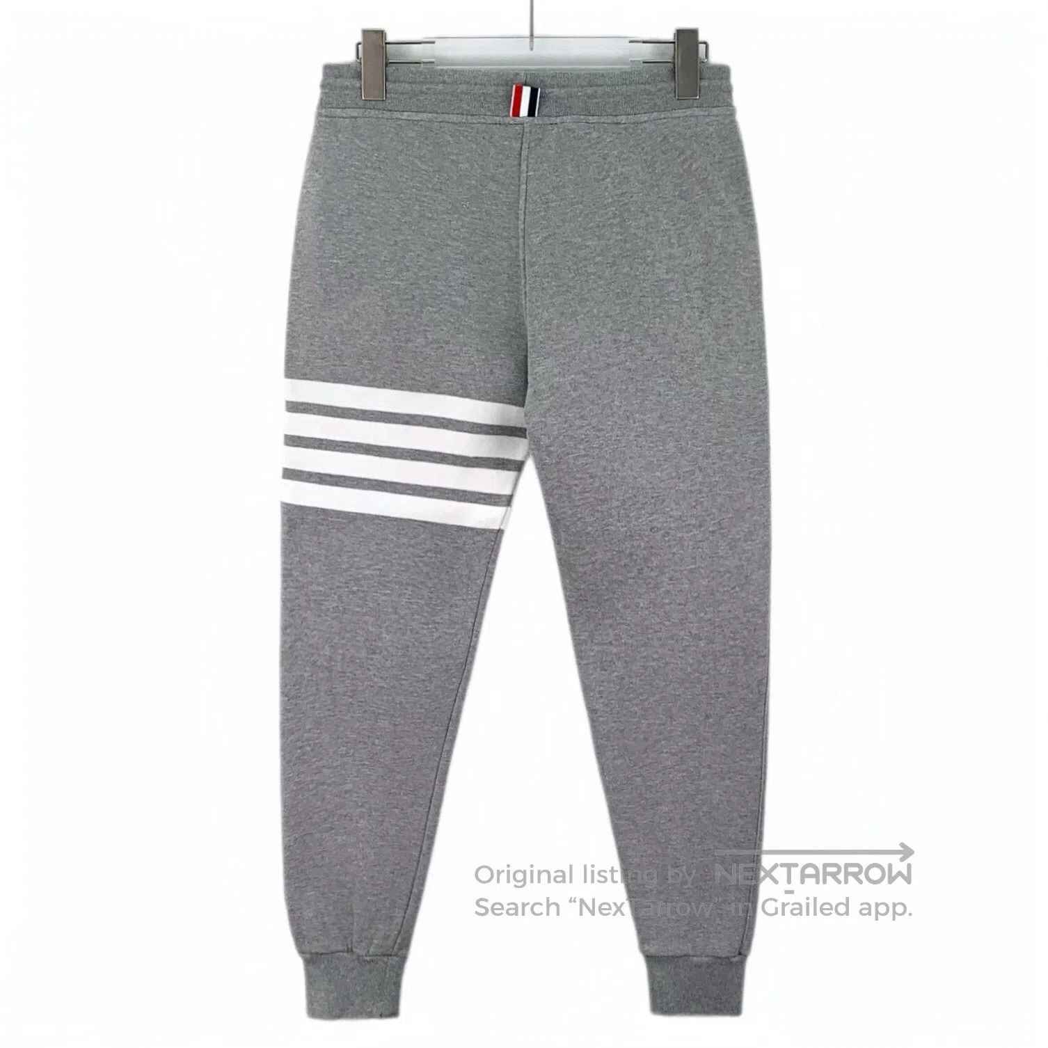 Thom Browne Thom Browne size M Gray Classic Four Stripe Cotton Drawstr Size US 38 / EU 54 - 2 Thumbnail