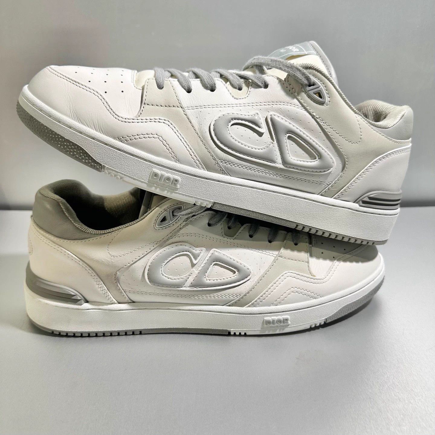 Dior Dior B57 Gray/White Sneakers 45 Size US 12 / EU 45 - 3 Thumbnail