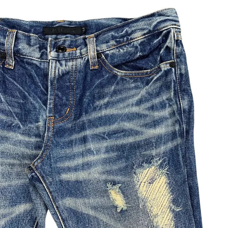 GOSTAR DE FUGA Gostar De Fuga Distressed Flared Denim Size US 33 - 3 Thumbnail