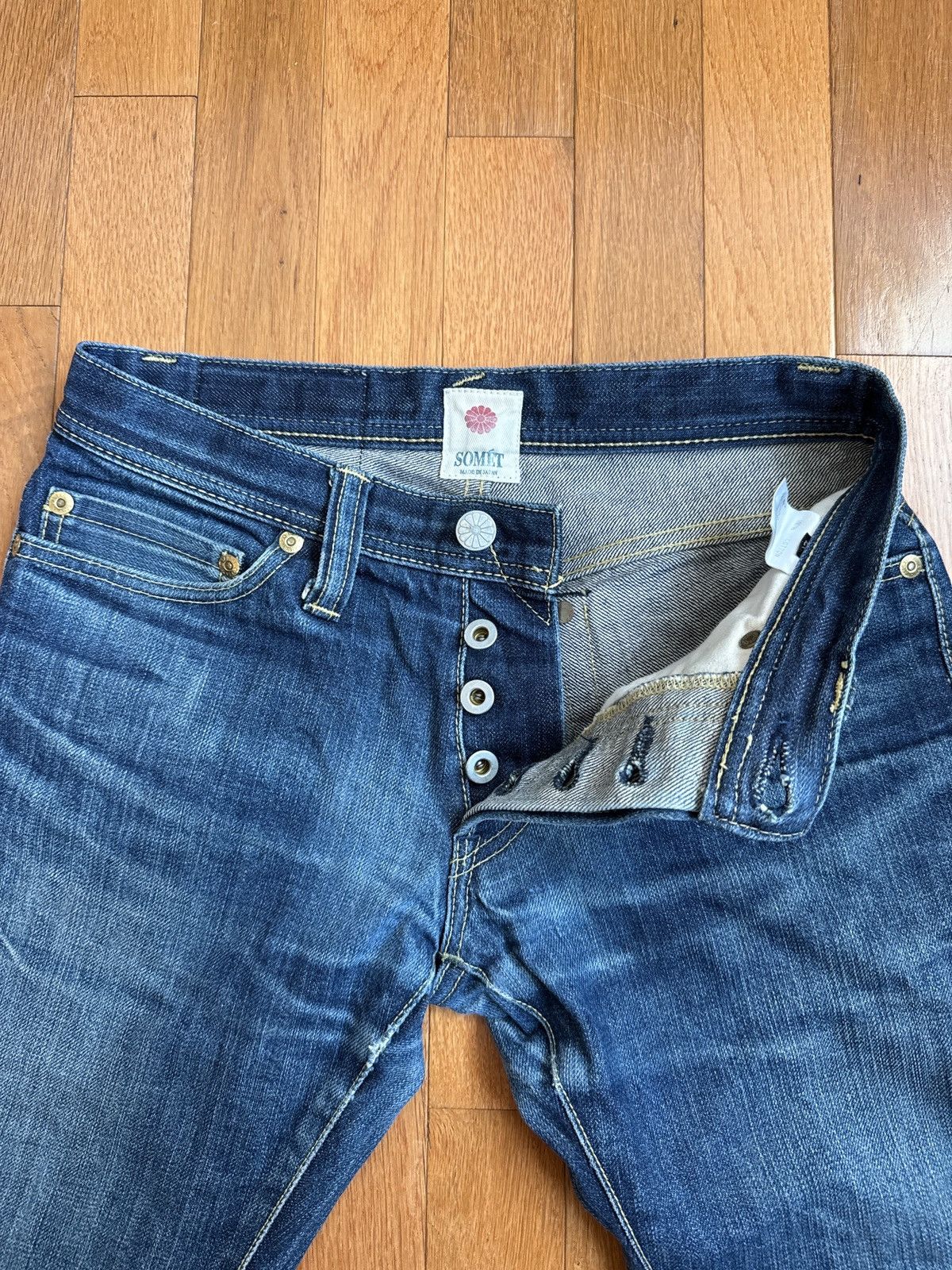 SOMET Raw Japanese Denim Jeans Size US 26 / EU 42 - 3 Thumbnail