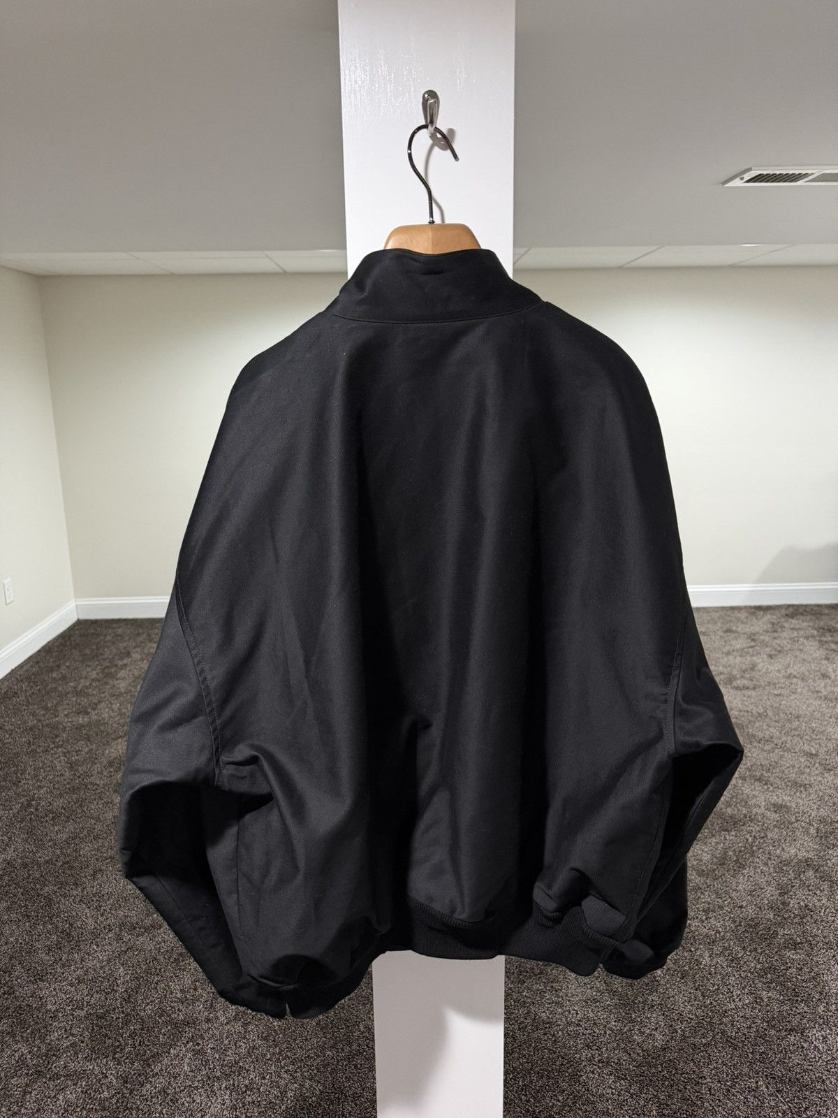 Balenciaga Balenciaga Demna Oversize Cotton-Shell Black Basebal Jacket Size US M / EU 48-50 / 2 - 2 Thumbnail