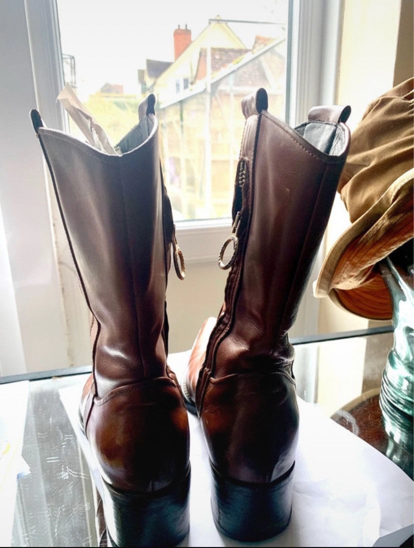 Designer × Japanese Brand × Vintage Fauzian Jeunesse Brown Leather Western Size EU 37 UK 4 £325 Size US 6.5 / IT 36.5 - 4 Thumbnail