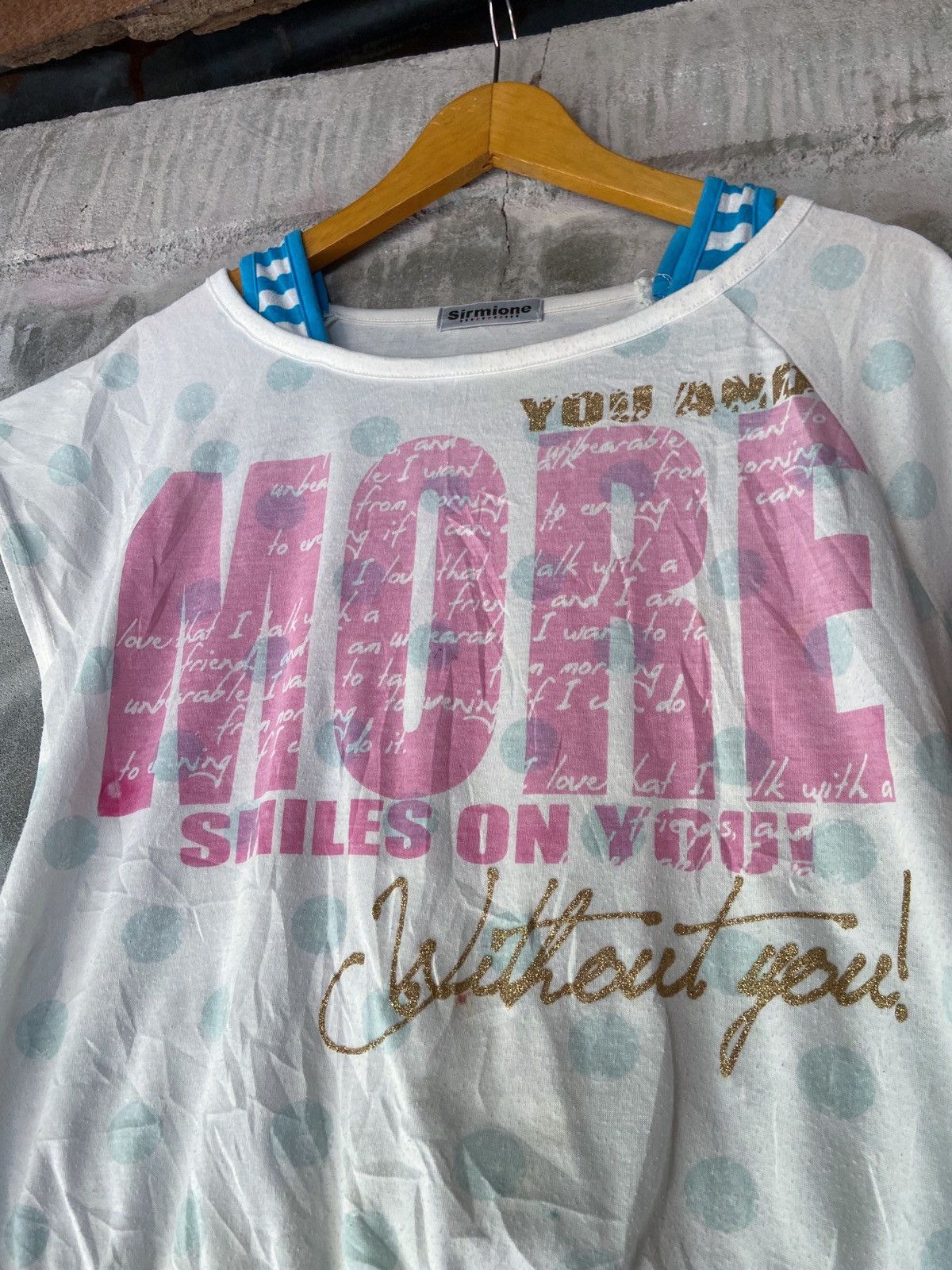 Japanese Brand YOU AND MORE SMILES ON YOU TEE Size US S / EU 44-46 / 1 - 3 Thumbnail