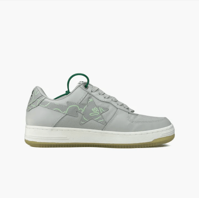 Bape ABATHINGAPE low-top sneaker men's grey-green Size US 8 / EU 41 - 2 Thumbnail