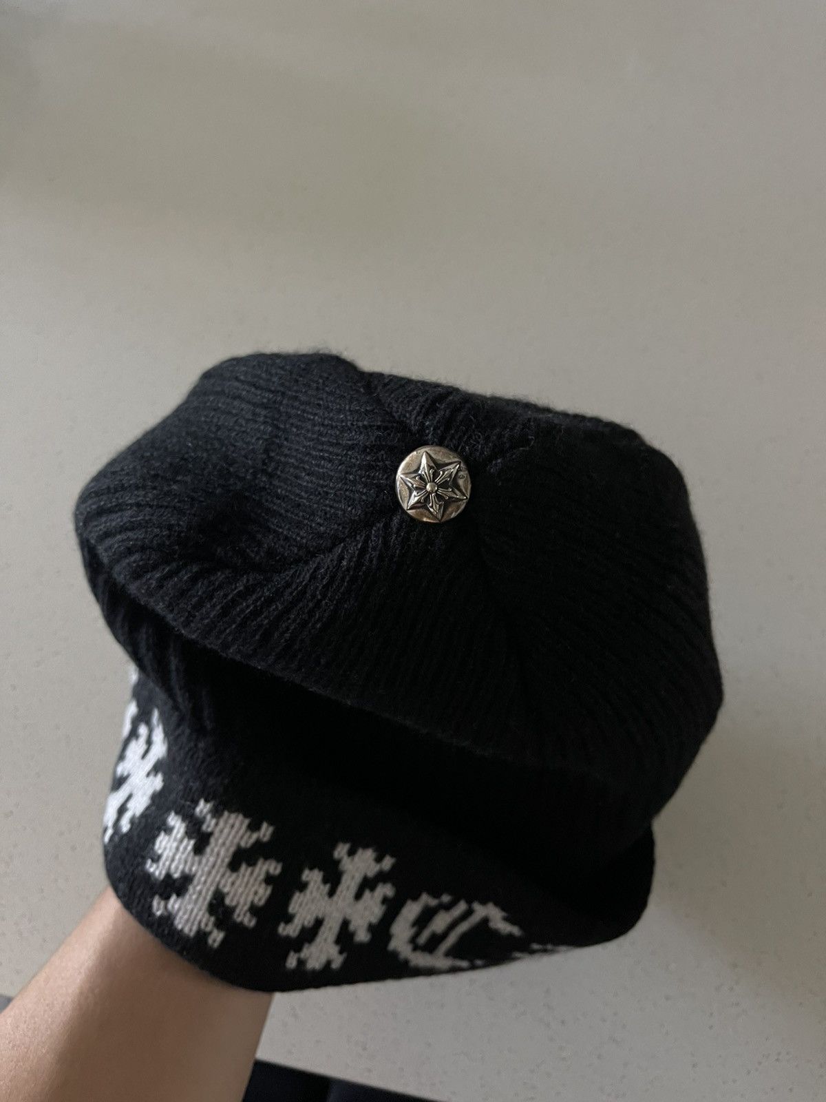 Chrome Hearts Chrome Hearts Cashmere Big Daddy Beanie Size ONE SIZE - 3 Thumbnail