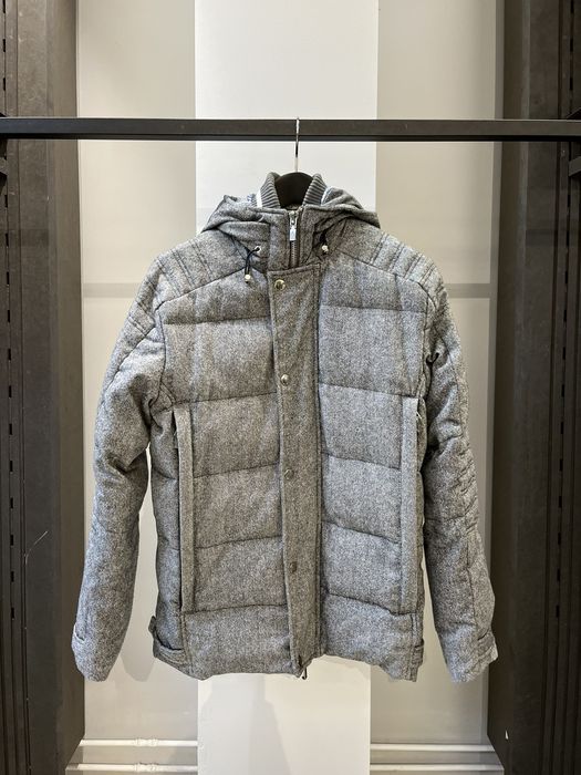 Moncler Moncler Chamonix Gamma Bleu Logo Gray Down Jacket | Grailed