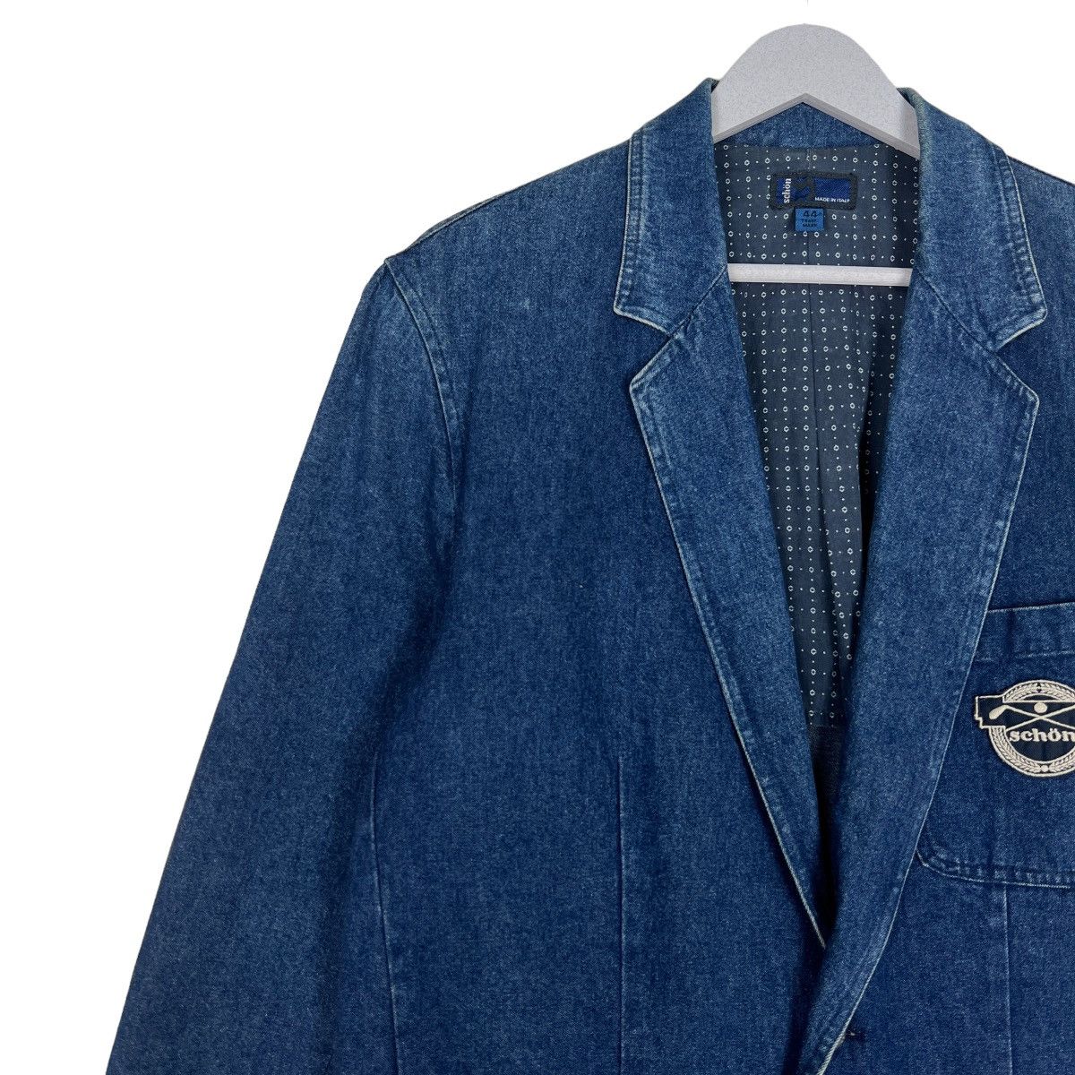 Mila Schon 🔥 SCHON DENIM BLAZER JACKET MADE IN ITALY Size US S / EU 44-46 / 1 - 7 Thumbnail