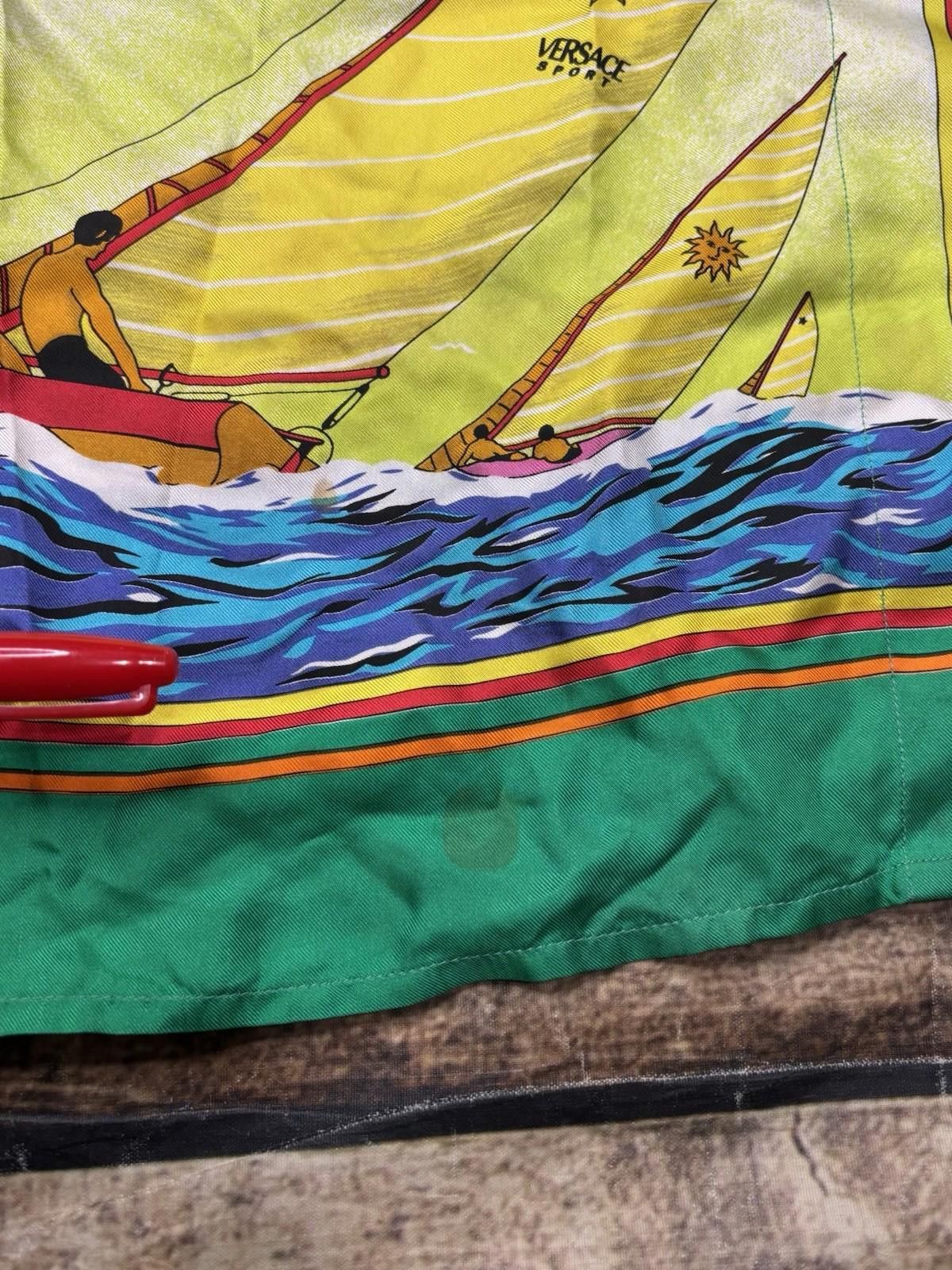 Versace Versace Sport Silk Shirt Mens IT 40 US M Sailboats Sun Italy Size US M / EU 48-50 / 2 - 7 Thumbnail
