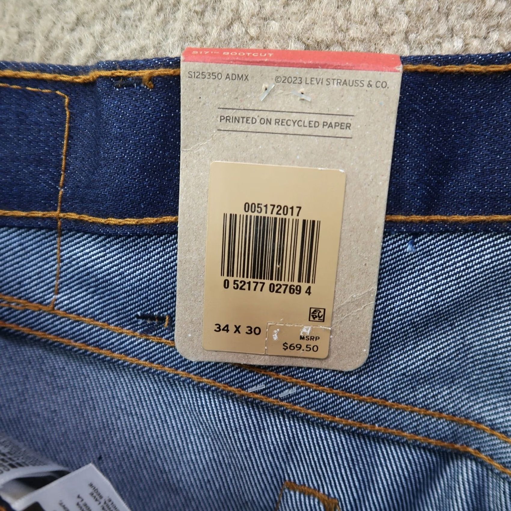 Levi's VINTAGE Levi's 517 Bootcut Jeans Men 34x30 Blue Denim Pants Cowboy western new Size US 34 / EU 50 - 4 Thumbnail