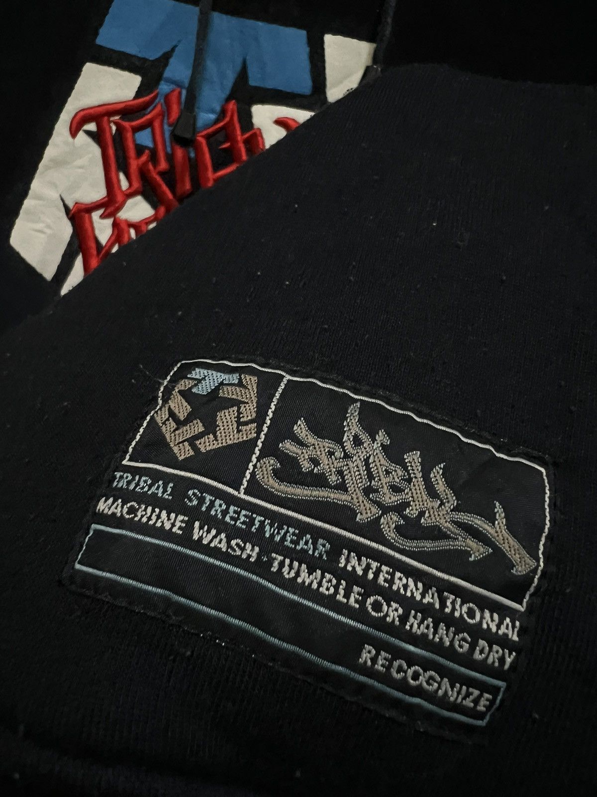 Tribal Streetwear vintage y2k tribal gear taped logo hoodie Size US XL / EU 56 / 4 - 6 Thumbnail