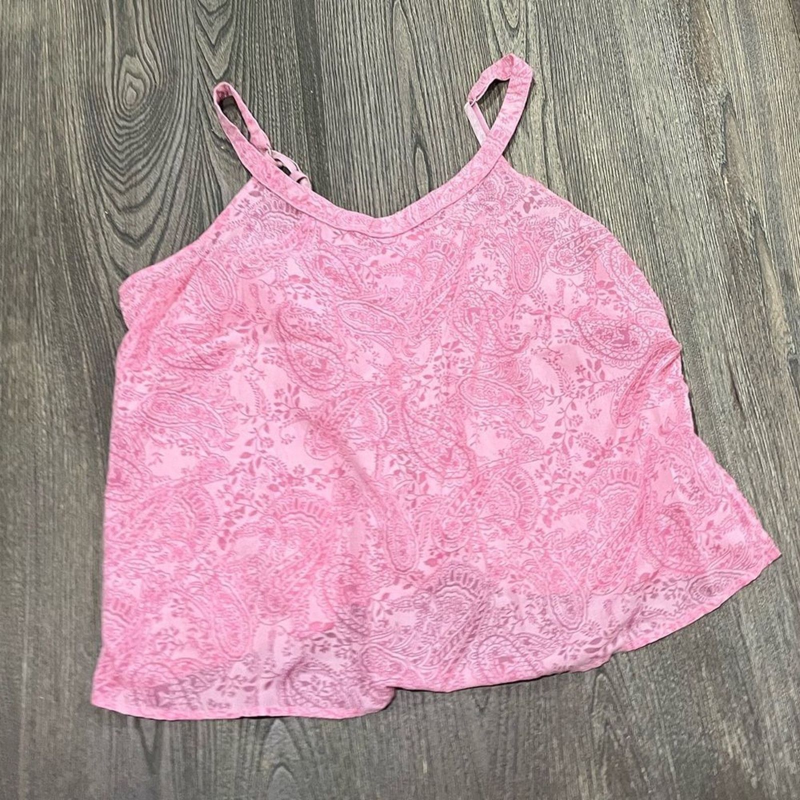 Vintage Cato Paisley Printed Cami Top Scoop Neck Strappy Size 18/20W Size L / US 10 / IT 46 - 1 Thumbnail