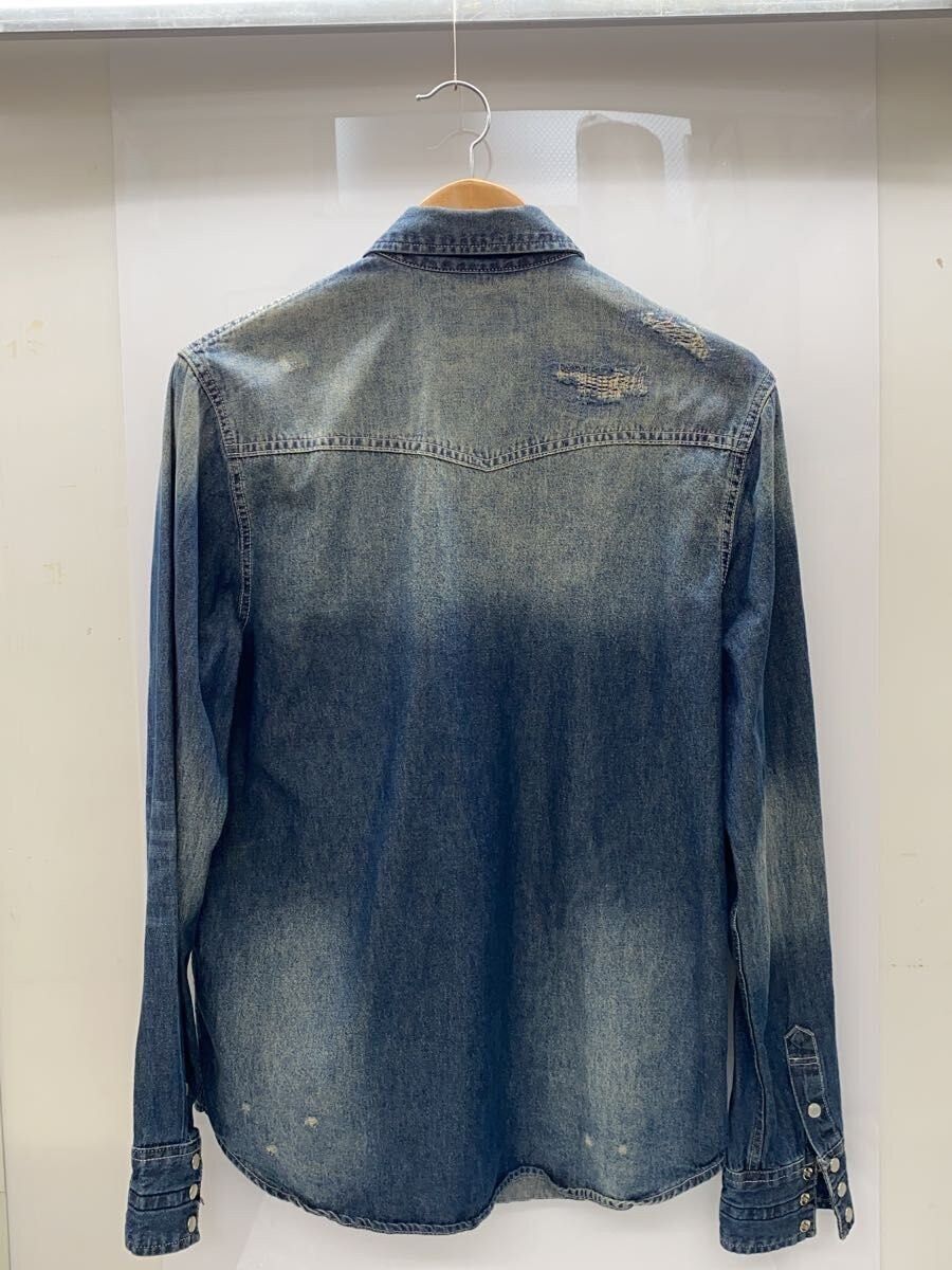Number (N)ine Distressed Western Denim Button Shirt Size US M / EU 48-50 / 2 - 2 Thumbnail