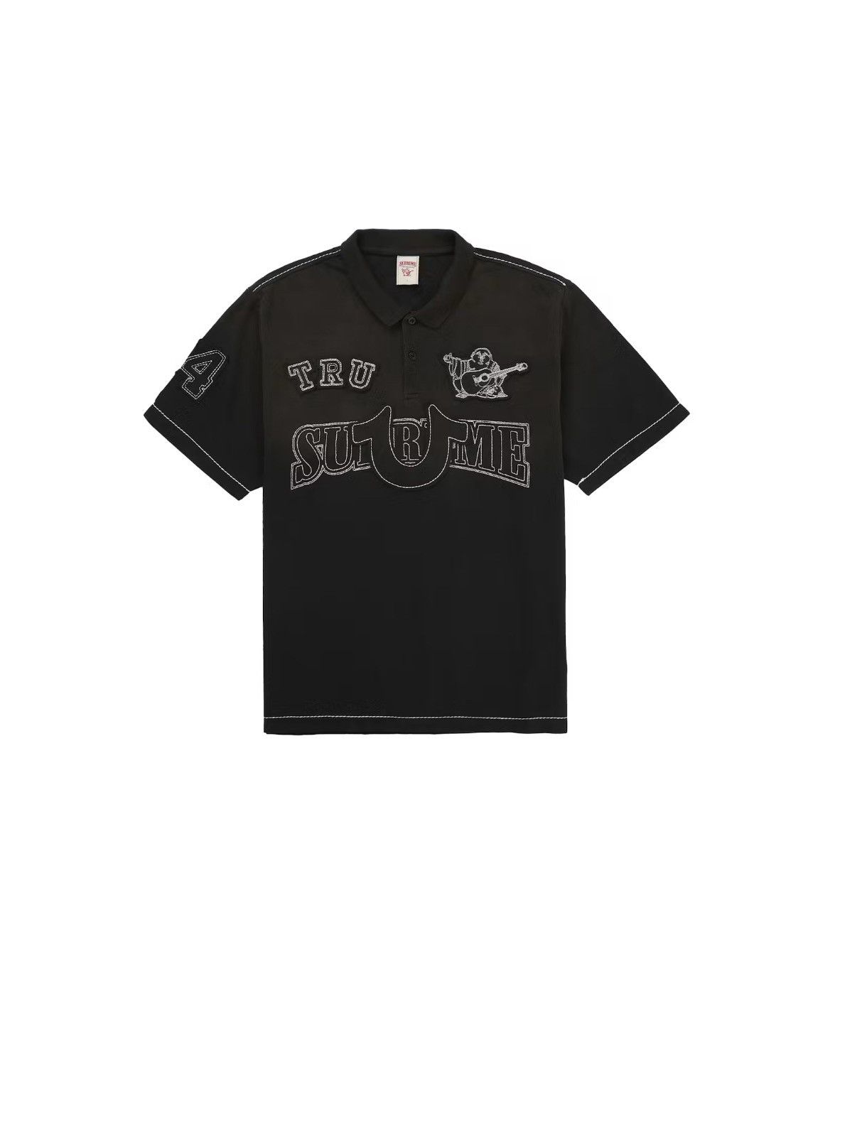 Supreme Supreme True Religion Applique Polo Black small IN HAND