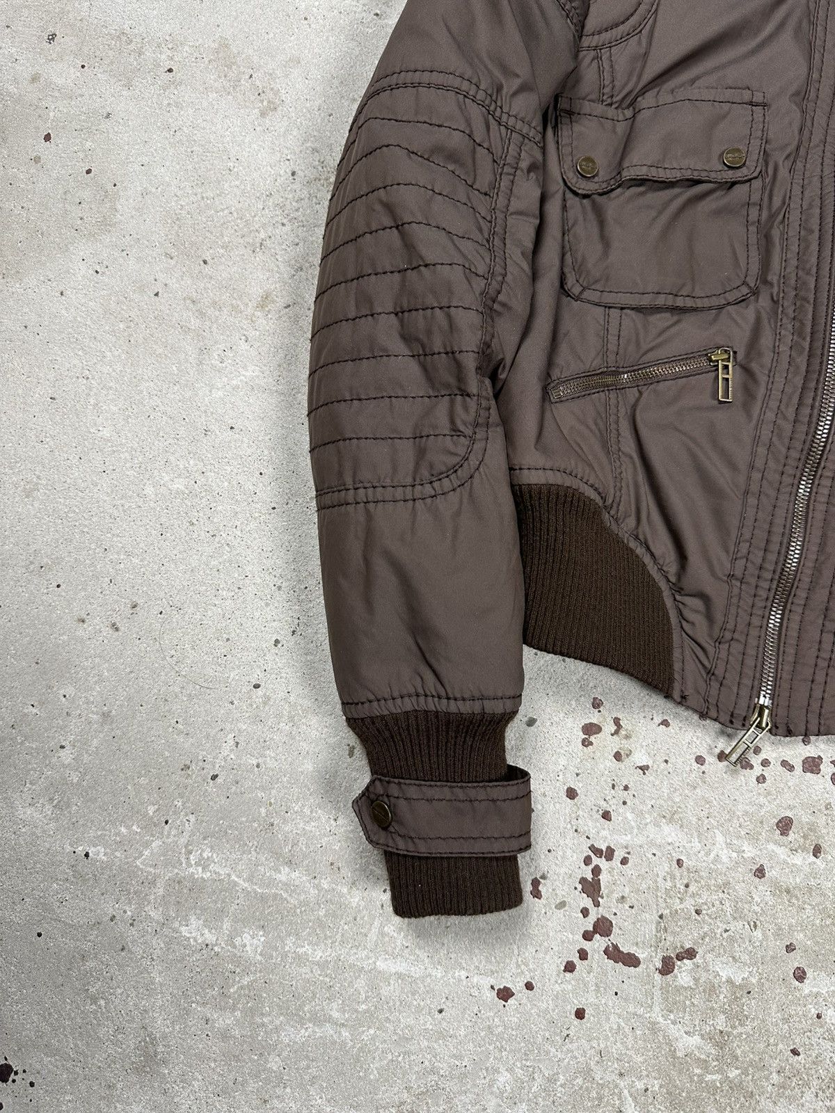 If Six Was Nine Vintage Y2K Brown Utility Japanese Style Bomber Jacket Size US S / EU 44-46 / 1 - 3 Thumbnail