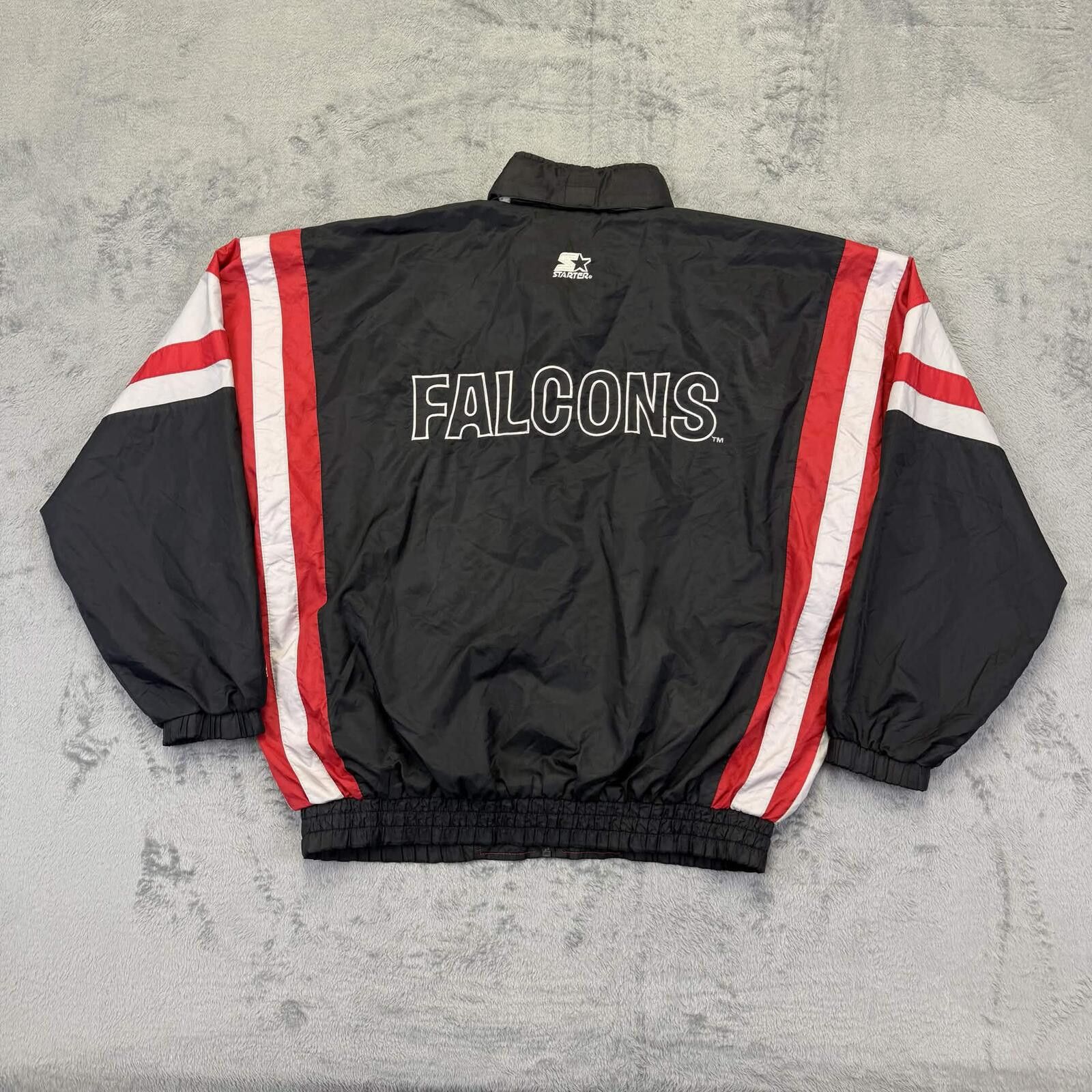 NFL Starter NFL Vintage Atianta Falcons Full-Zip Jacket Size ONE SIZE - 2 Thumbnail