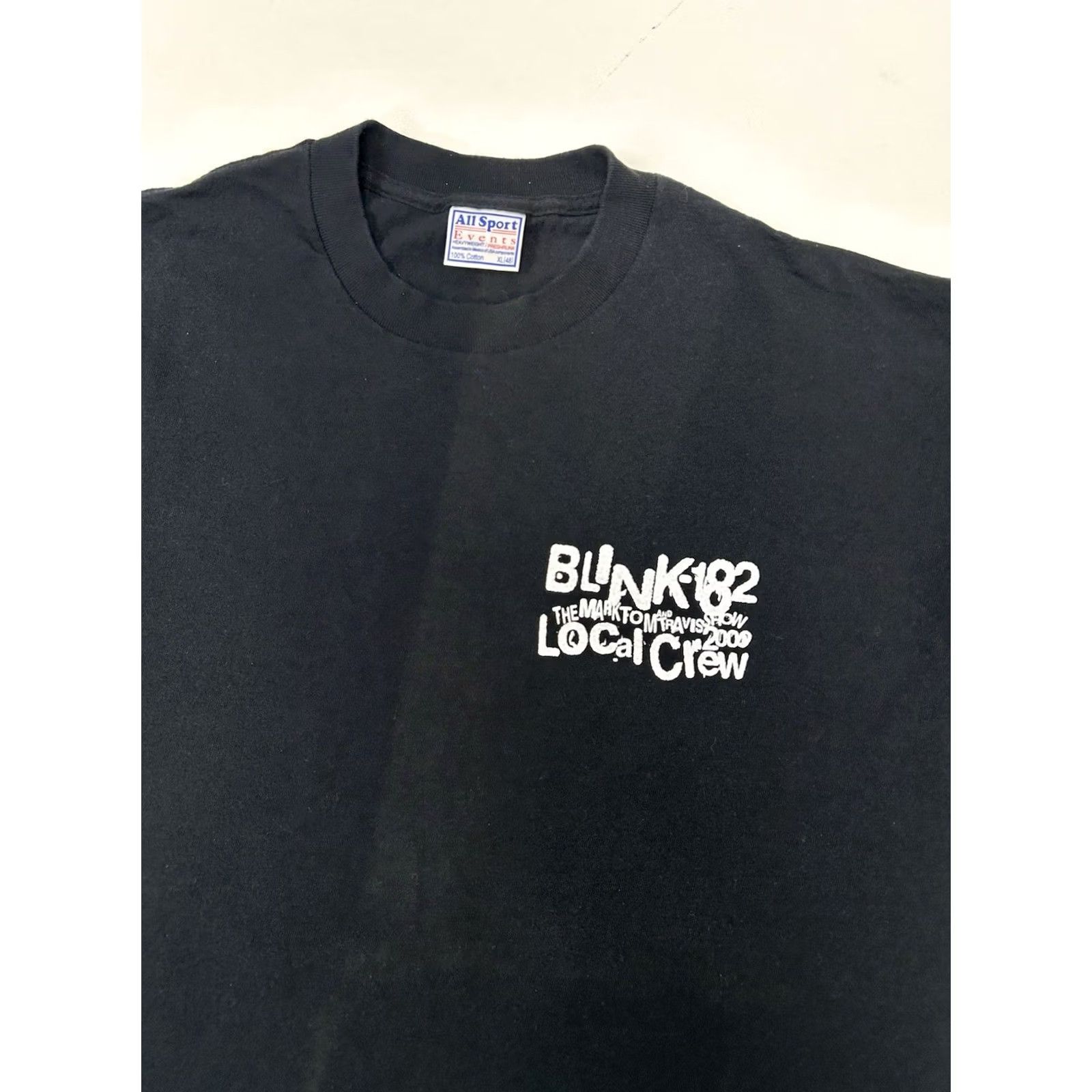 Vintage VINTAGE Blink-182 The Mark, Tom And Travis Show Tour Local Crew Tee XL Fade Shirt Unisex Adults Black 2000s Boys Girls Mens Womens Size US XL / EU 56 / 4 - 7 Thumbnail
