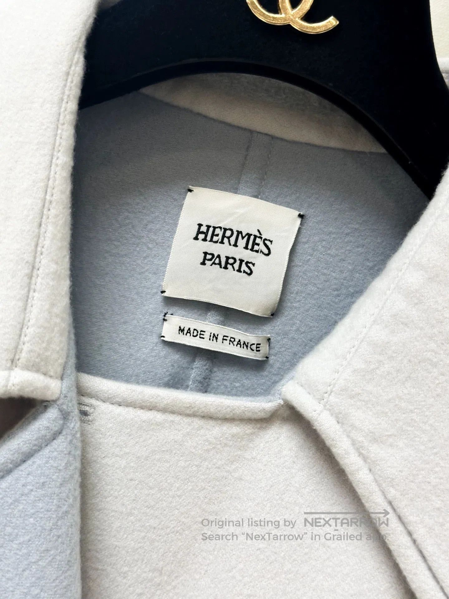 Hermes Hermes Blue Cashmere Coat Size 36. Size US XXS / EU 40 - 2 Thumbnail