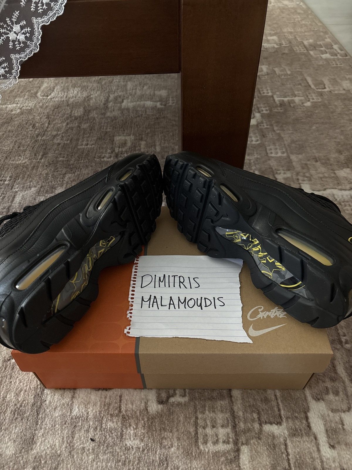 Corteiz × Nike Corteiz x Nike Air Max 95 “Honey Black” — Size EU 42.5 /US 9 Size US 9 / EU 42 - 4 Thumbnail