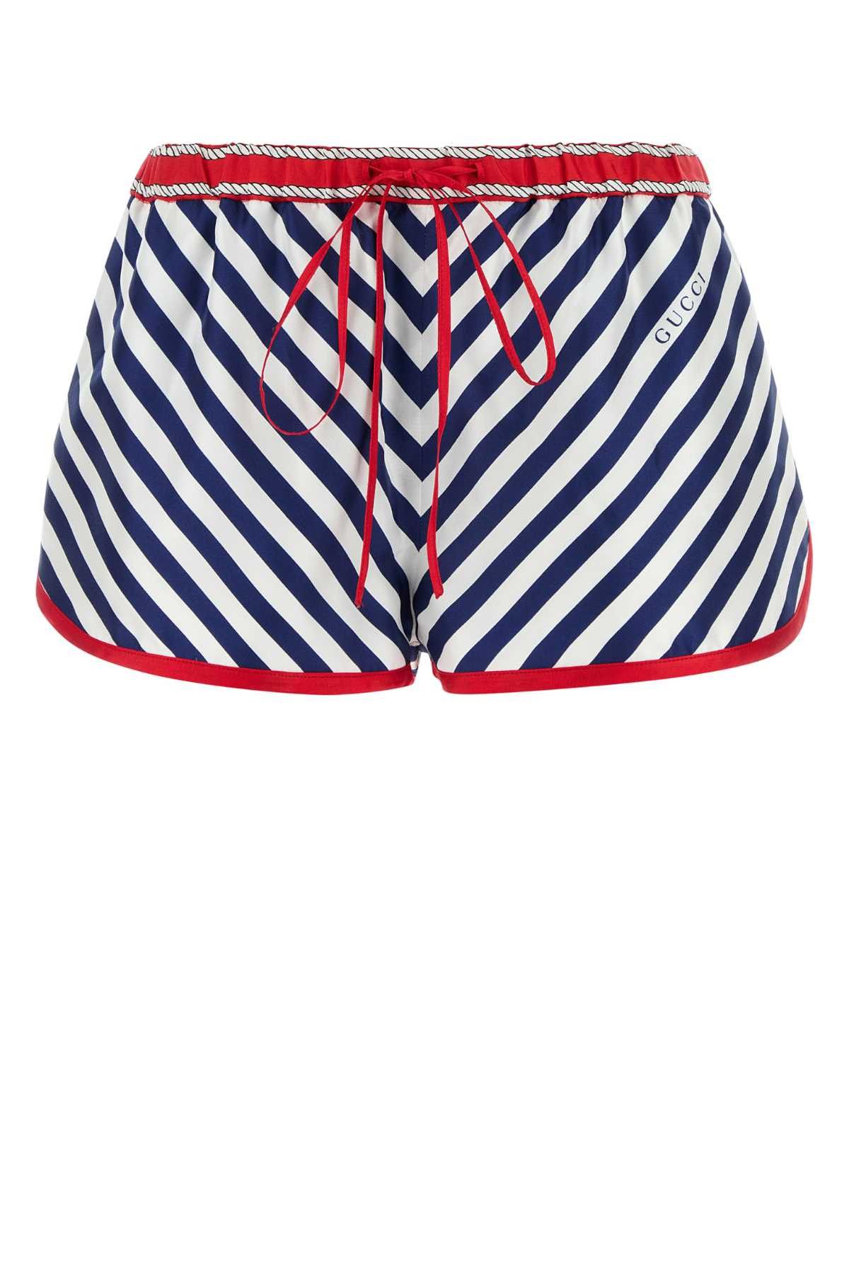 Gucci Printed Silk Shorts Size 28" / US 6 / IT 42 - 1 Thumbnail