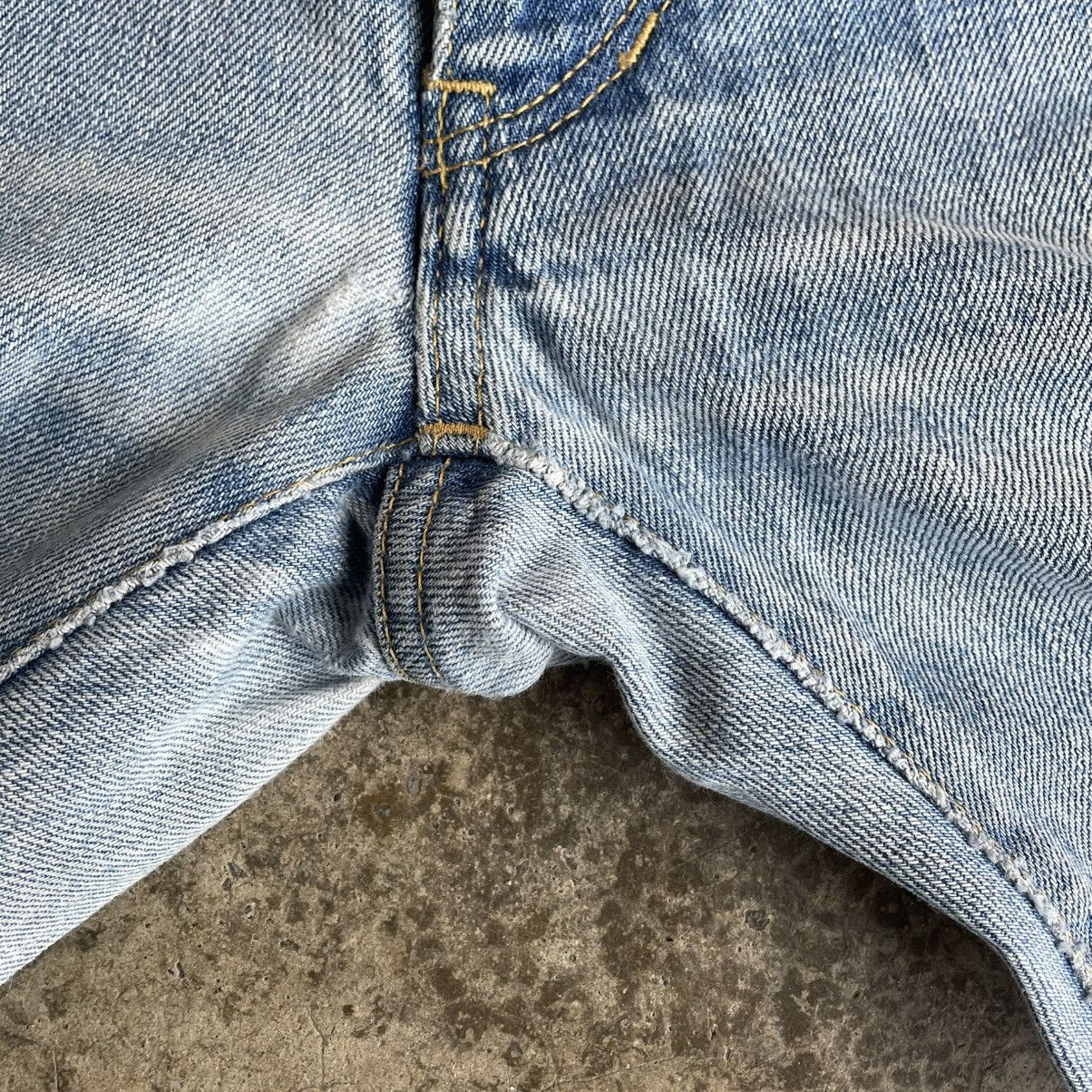Attachment 🔥Sick🔥🇯🇵Attachment Ripped Distress Selvedge Slim Fit Jeans Size US 31 - 14 Thumbnail