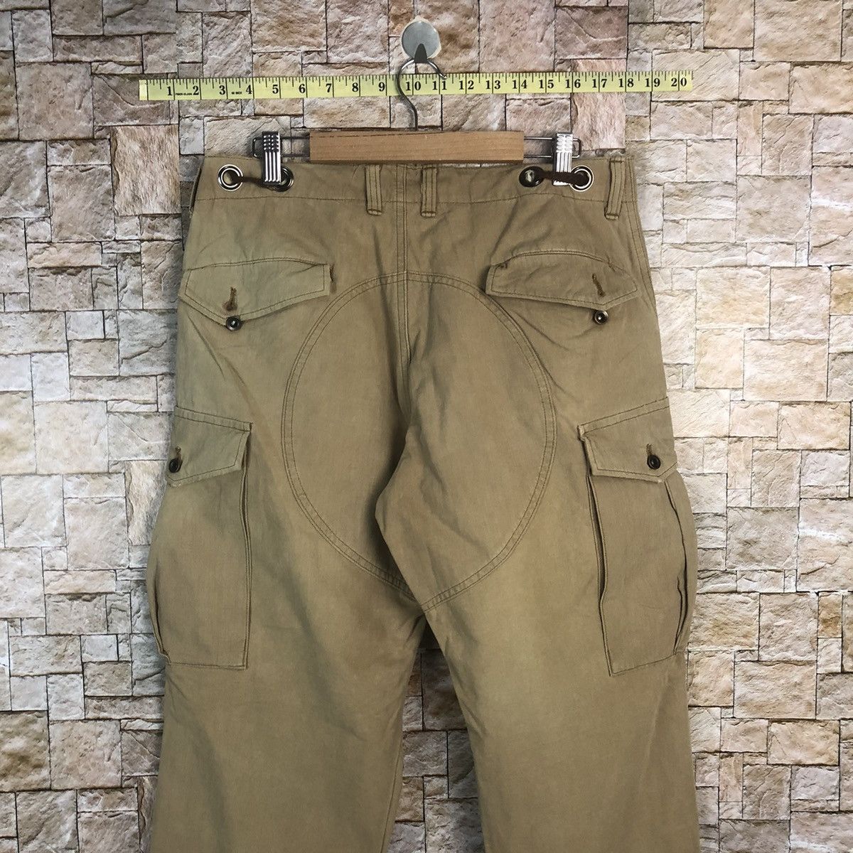 Japanese Brand CnCv Brown Cargo utility tactical Multipocket Pants #A747 Size US 31 - 17 Thumbnail