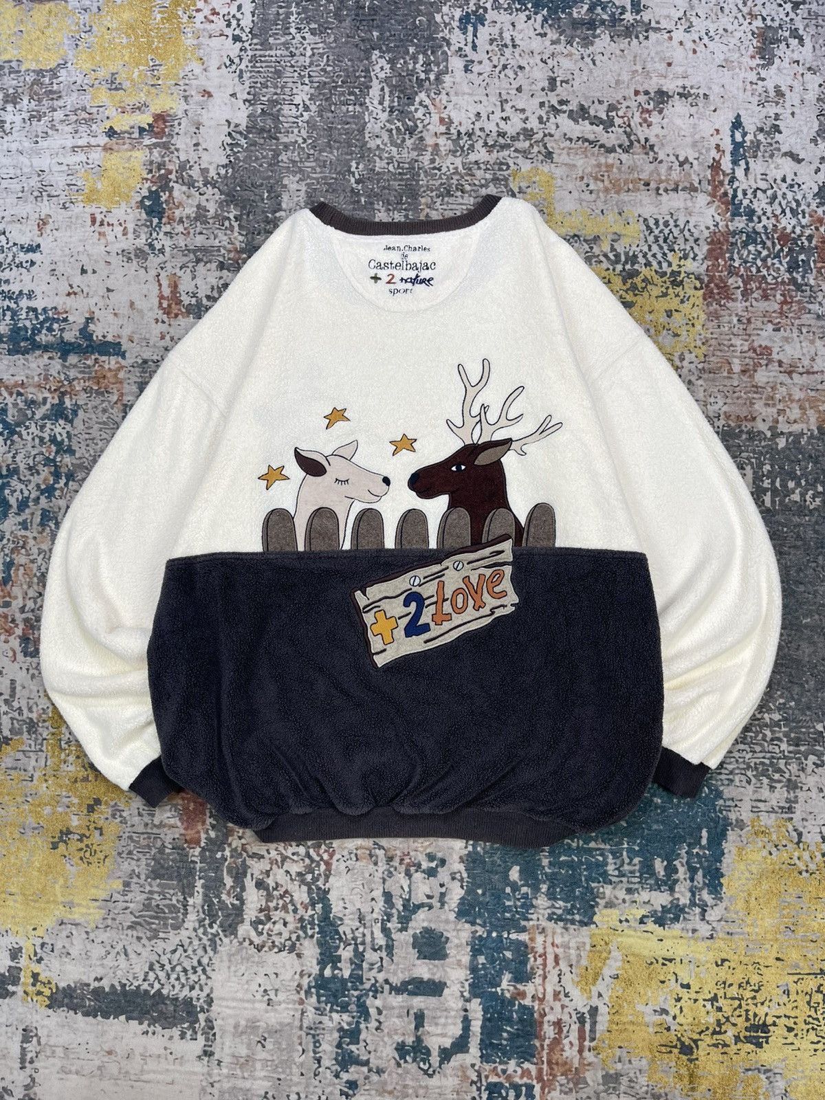 Jean Charles De Castelbajac Jean Charles De Castelbajac x +2 Nature Fleece Sweatshirt Size US M / EU 48-50 / 2 - 5 Thumbnail