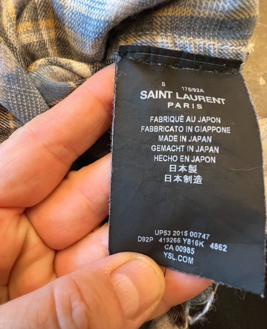 Saint Laurent Paris Saint Laurent Paris by Hedi 16SS Runway Distressed Shirt-25 Size US S / EU 44-46 / 1 - 6 Thumbnail