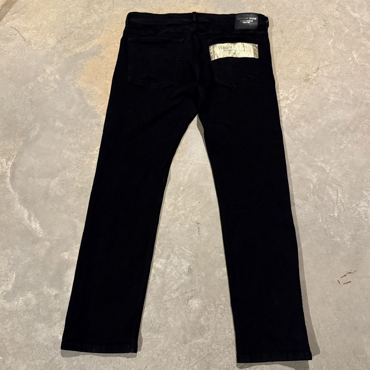 Versace Jeans Couture Versace Jeans Couture Gold Logo Piece Number Slim Fit Denim Size US 38 / EU 54 - 2 Thumbnail